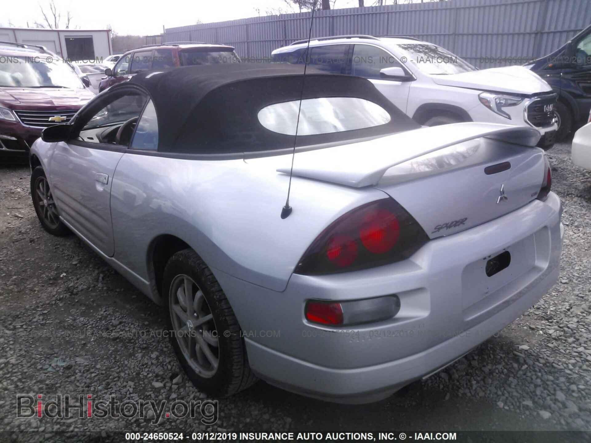 2002 MITSUBISHI ECLIPSE - VIN: 4A3AE45G62E060693 - Фото 3