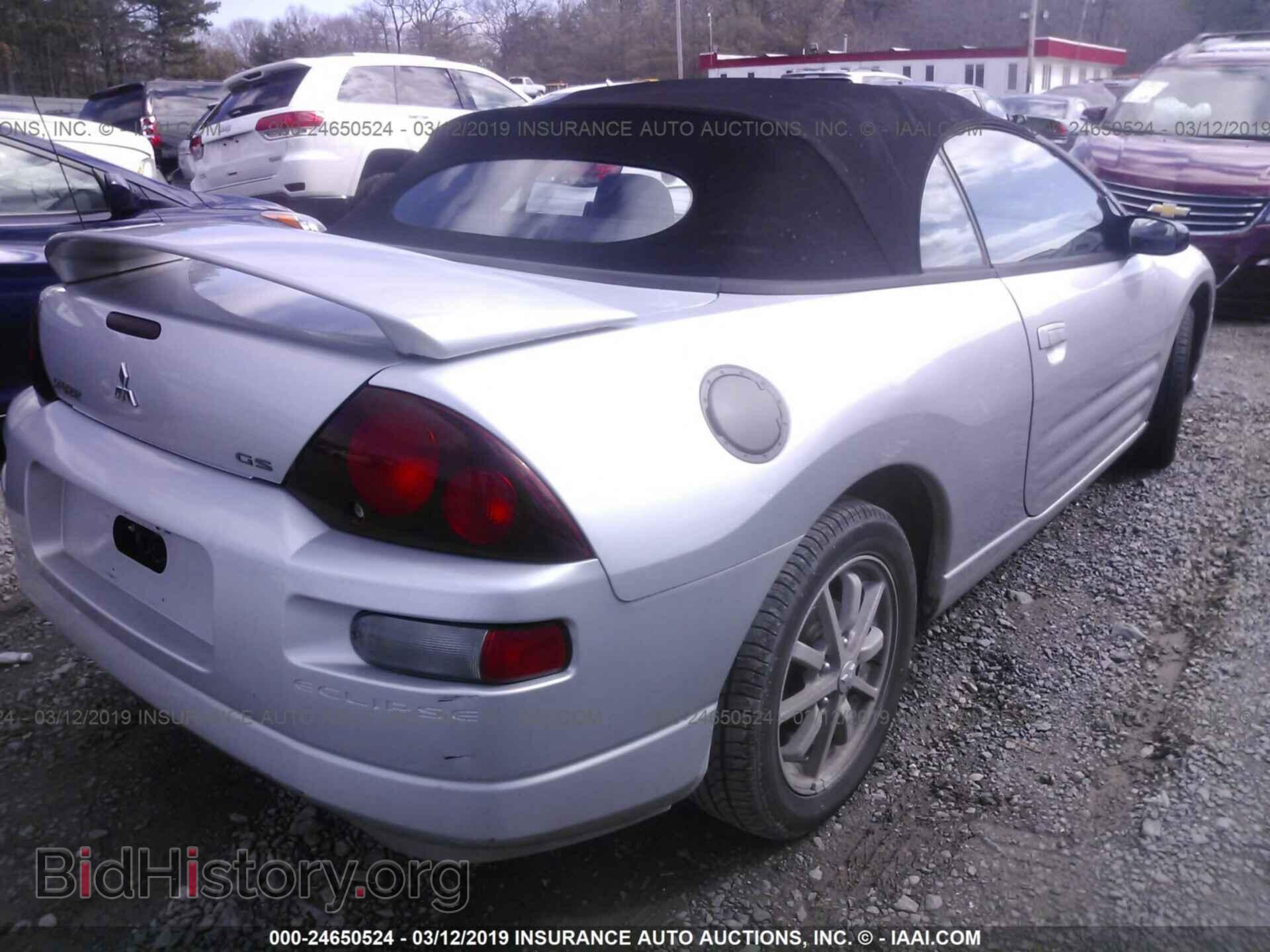 2002 MITSUBISHI ECLIPSE - VIN: 4A3AE45G62E060693 - Фото 4