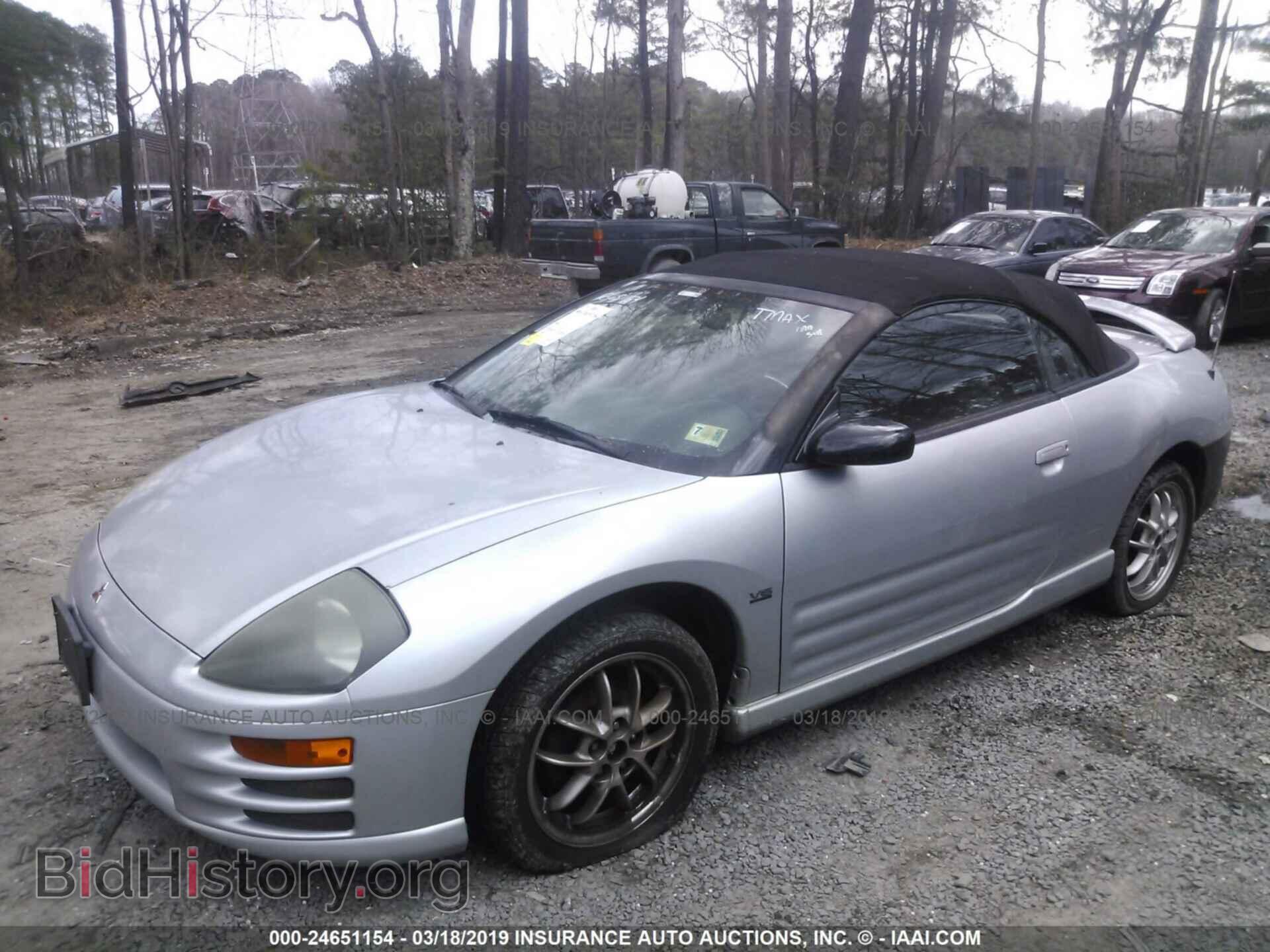 2001 MITSUBISHI ECLIPSE - VIN: 4A3AE85H21E120306 - Фото 2
