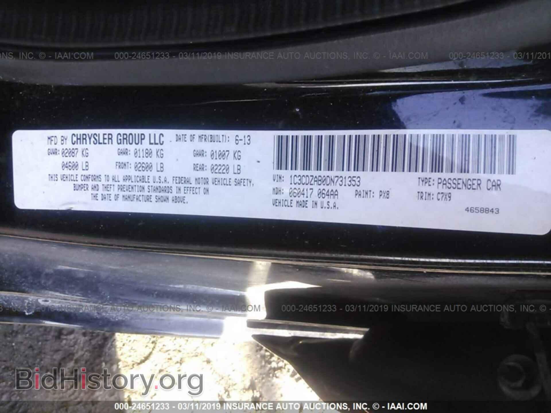 2013 DODGE AVENGER - VIN: 1C3CDZAB0DN731353 - Photo 9