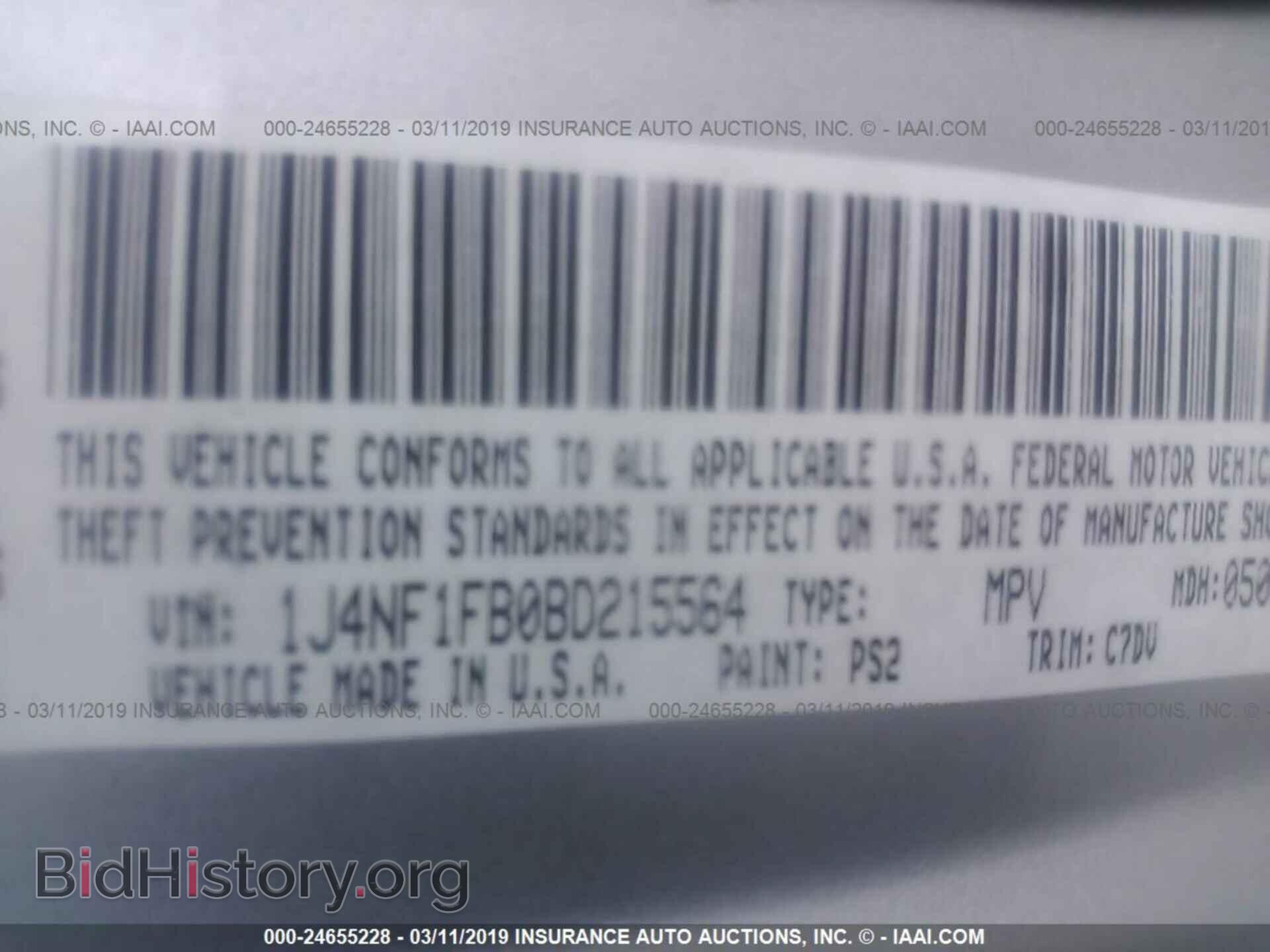2011 JEEP COMPASS - VIN: 1J4NF1FB0BD215564 - Photo 9