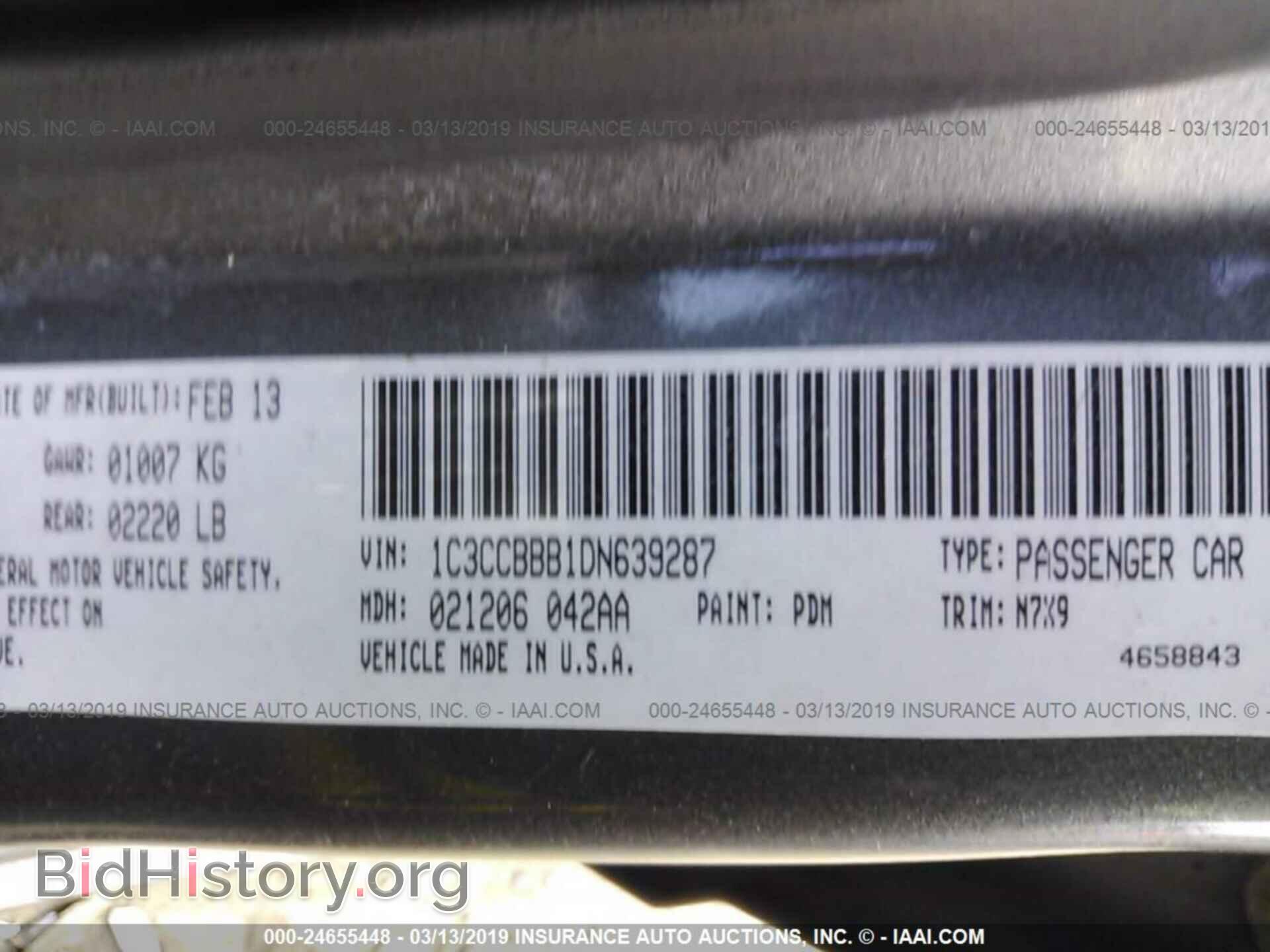 2013 CHRYSLER 200 - VIN: 1C3CCBBB1DN639287 - Photo 9