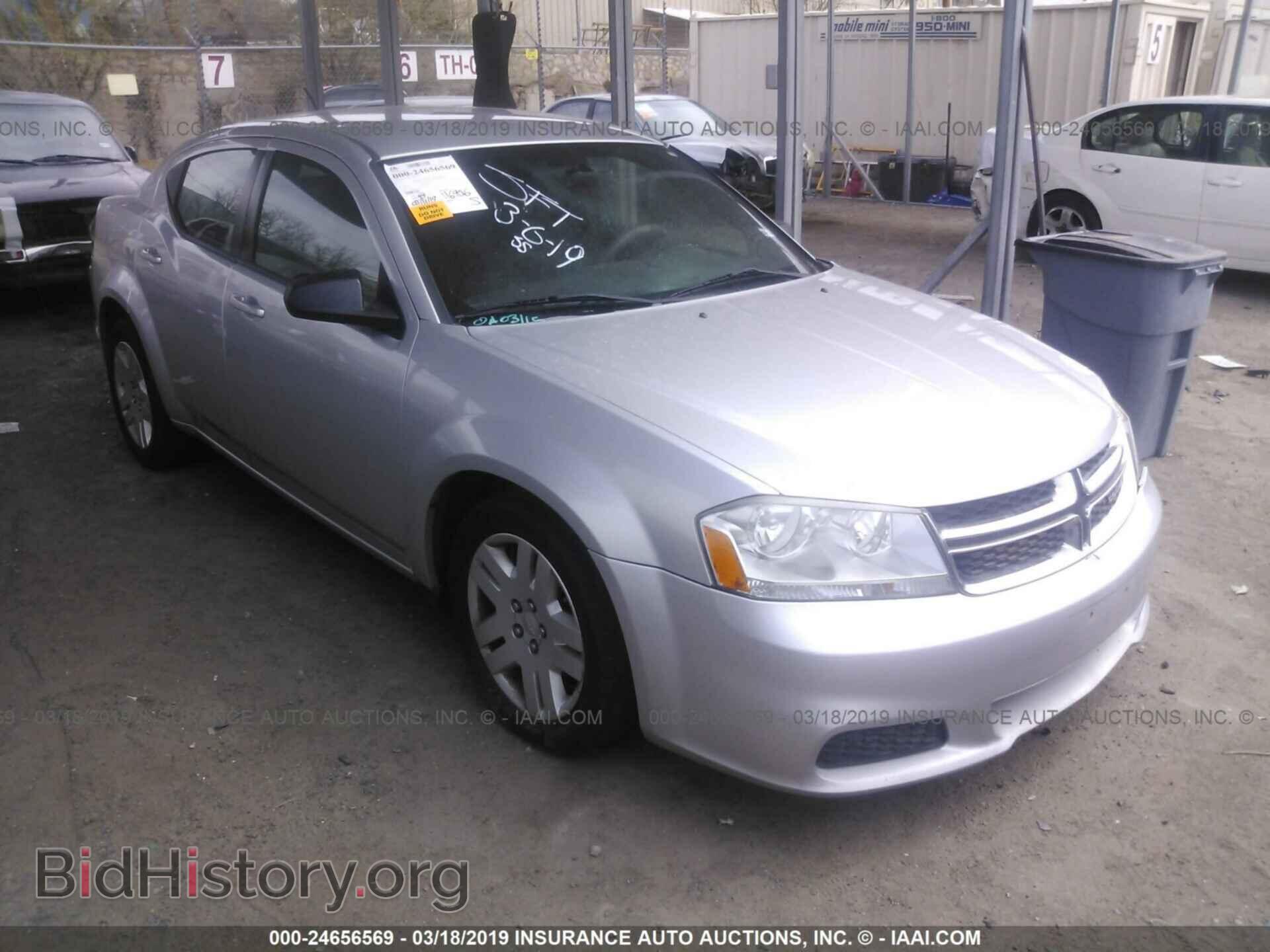 Фотография 1C3CDZAB9CN216740 - DODGE AVENGER 2012