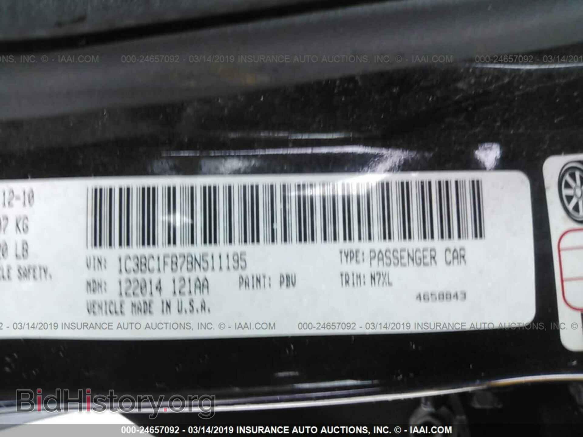 2011 CHRYSLER 200 - VIN: 1C3BC1FB7BN511195 - Photo 9