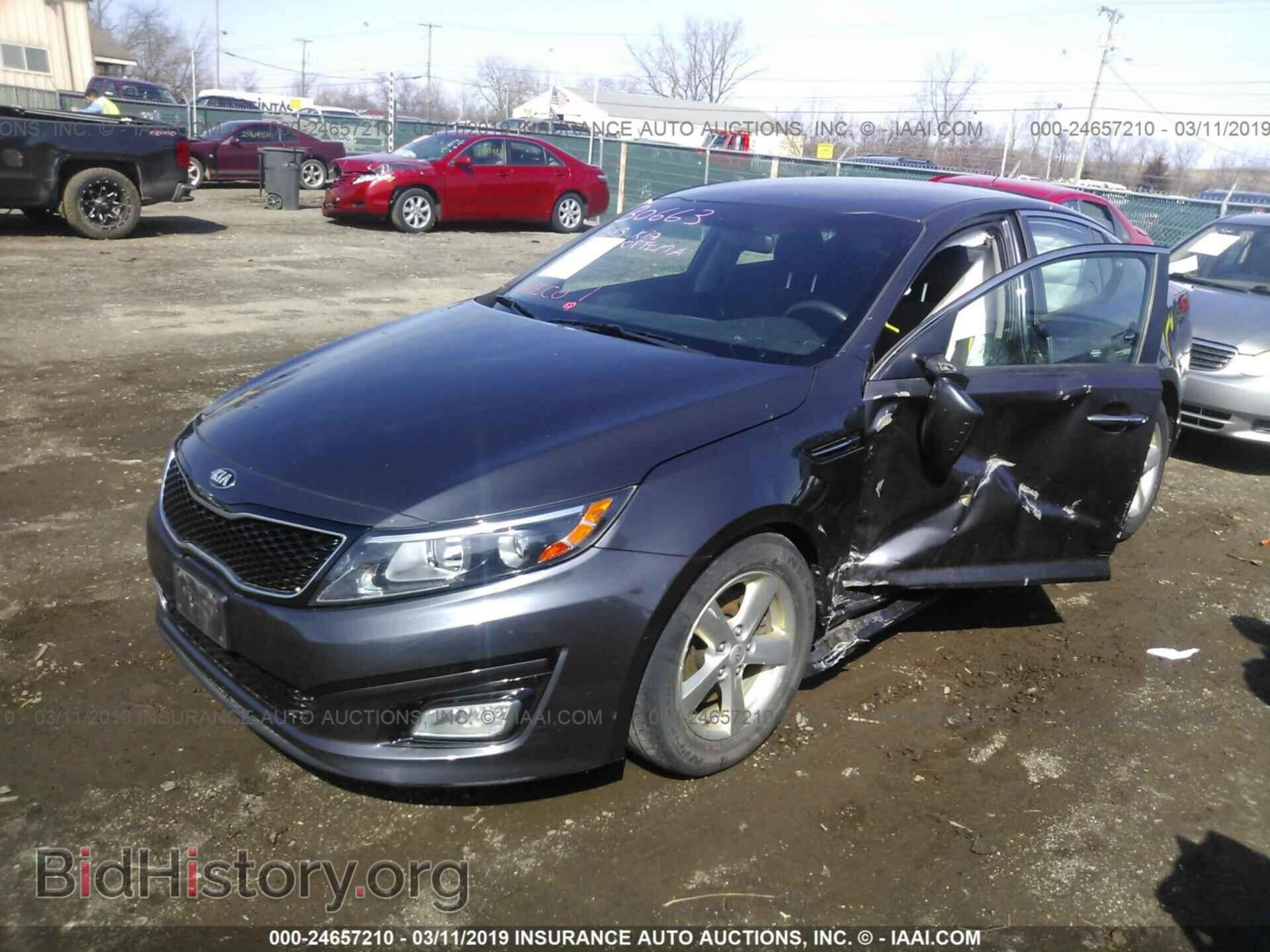 2015 KIA OPTIMA - VIN: KNAGM4A77F5643749 - Фото 2
