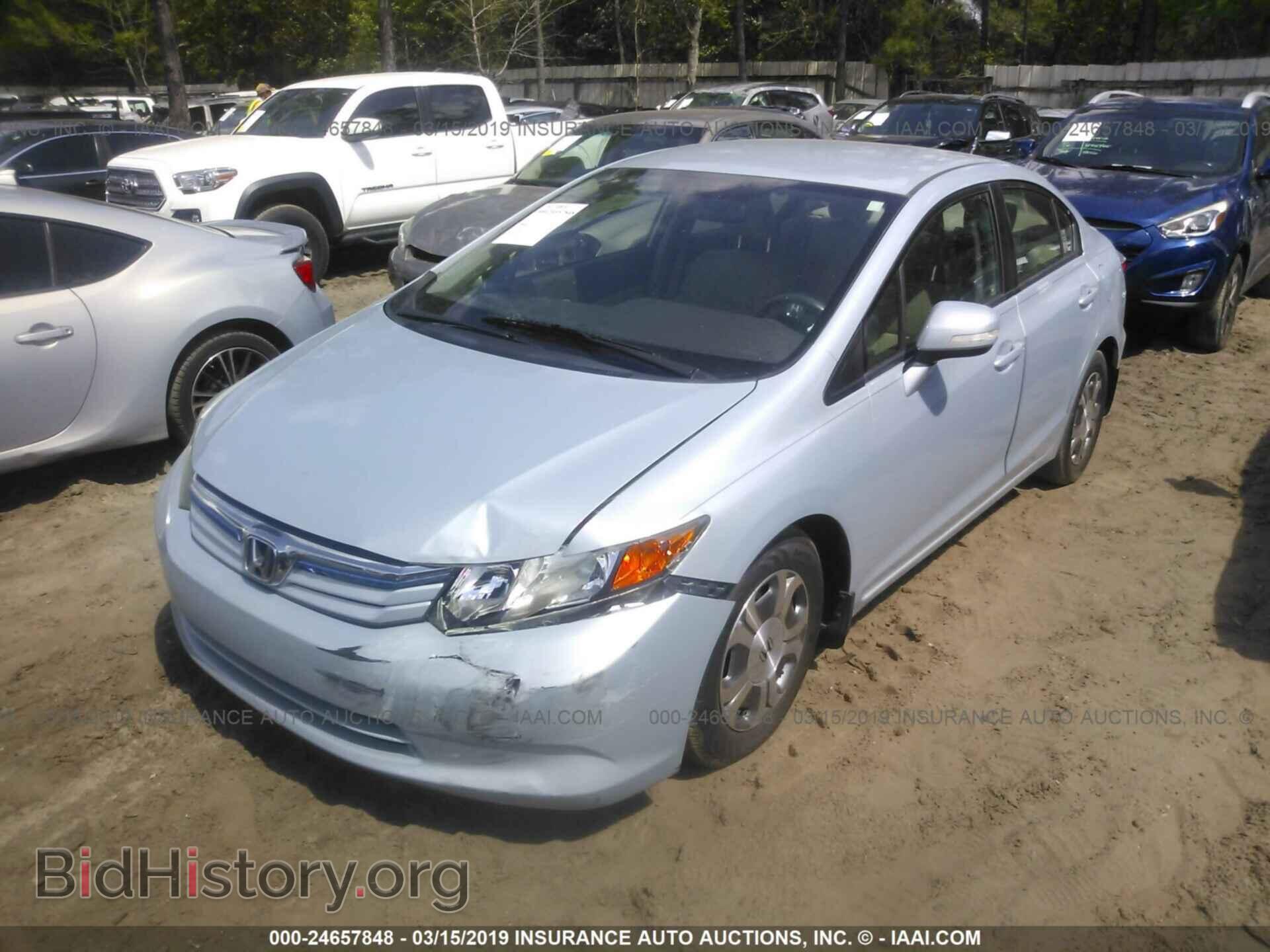 2012 HONDA CIVIC - VIN: JHMFB4F25CS000362 - Фото 2