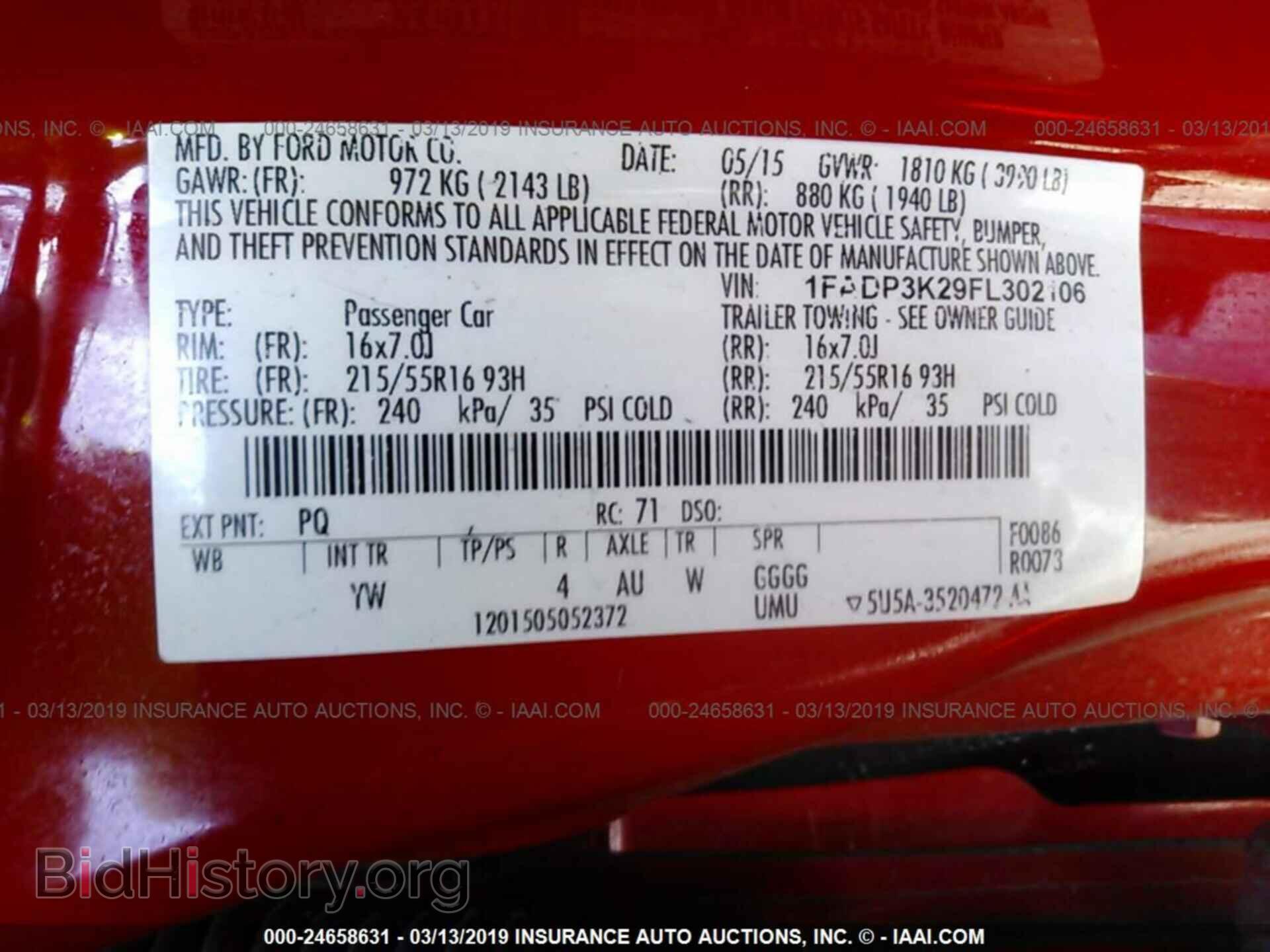 2015 FORD FOCUS - VIN: 1FADP3K29FL302106 - Photo 9