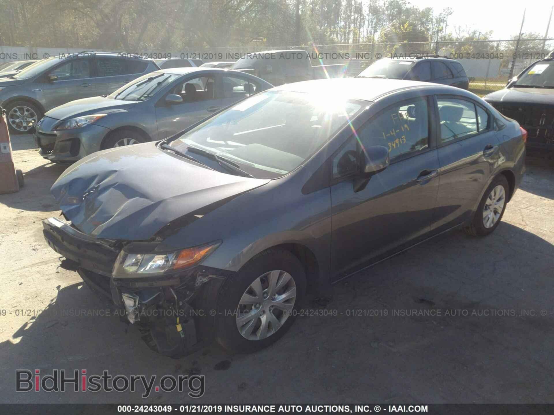 2012 HONDA CIVIC - VIN: 19XFB2F52CE033886 - Фото 2