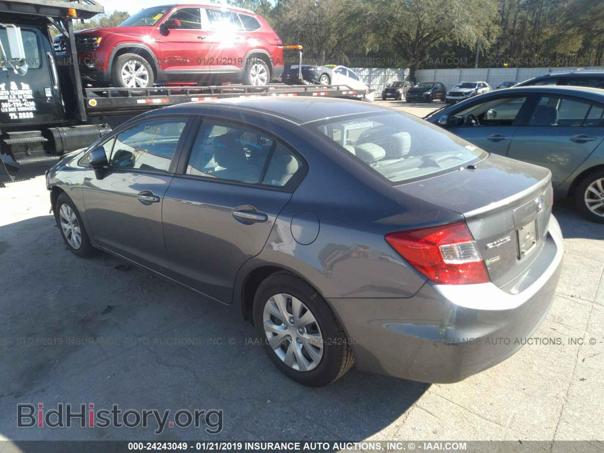 2012 HONDA CIVIC - VIN: 19XFB2F52CE033886 - Фото 3