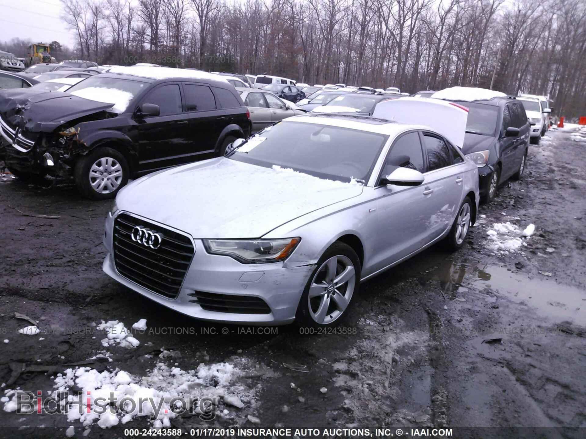 2012 AUDI A6 - VIN: WAUGGAFC1CN160832 - Фото 2