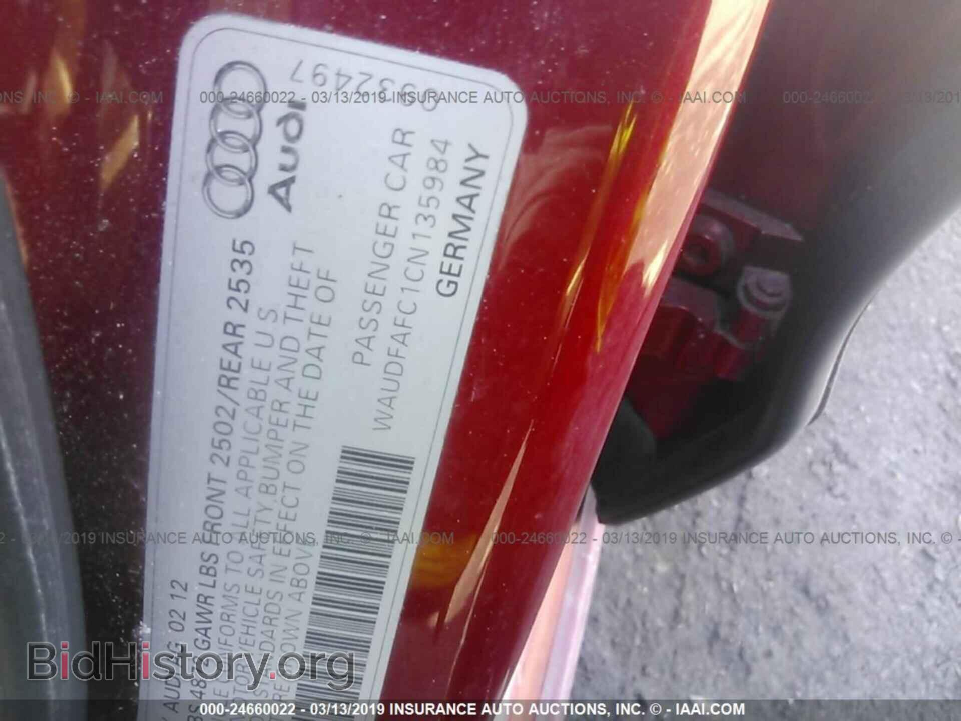 2012 AUDI A6 - VIN: WAUDFAFC1CN135984 - Photo 9