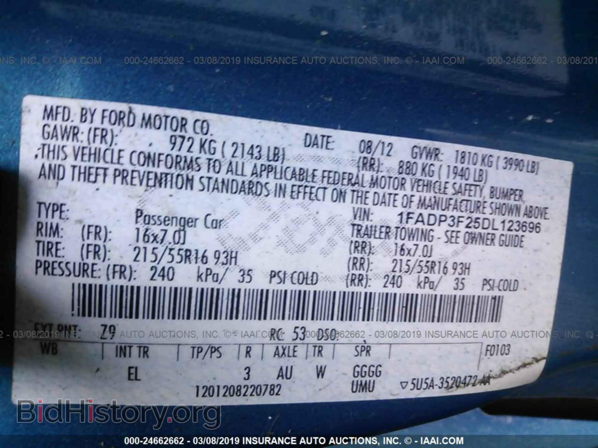 2013 FORD FOCUS - VIN: 1FADP3F25DL123696 - Photo 9