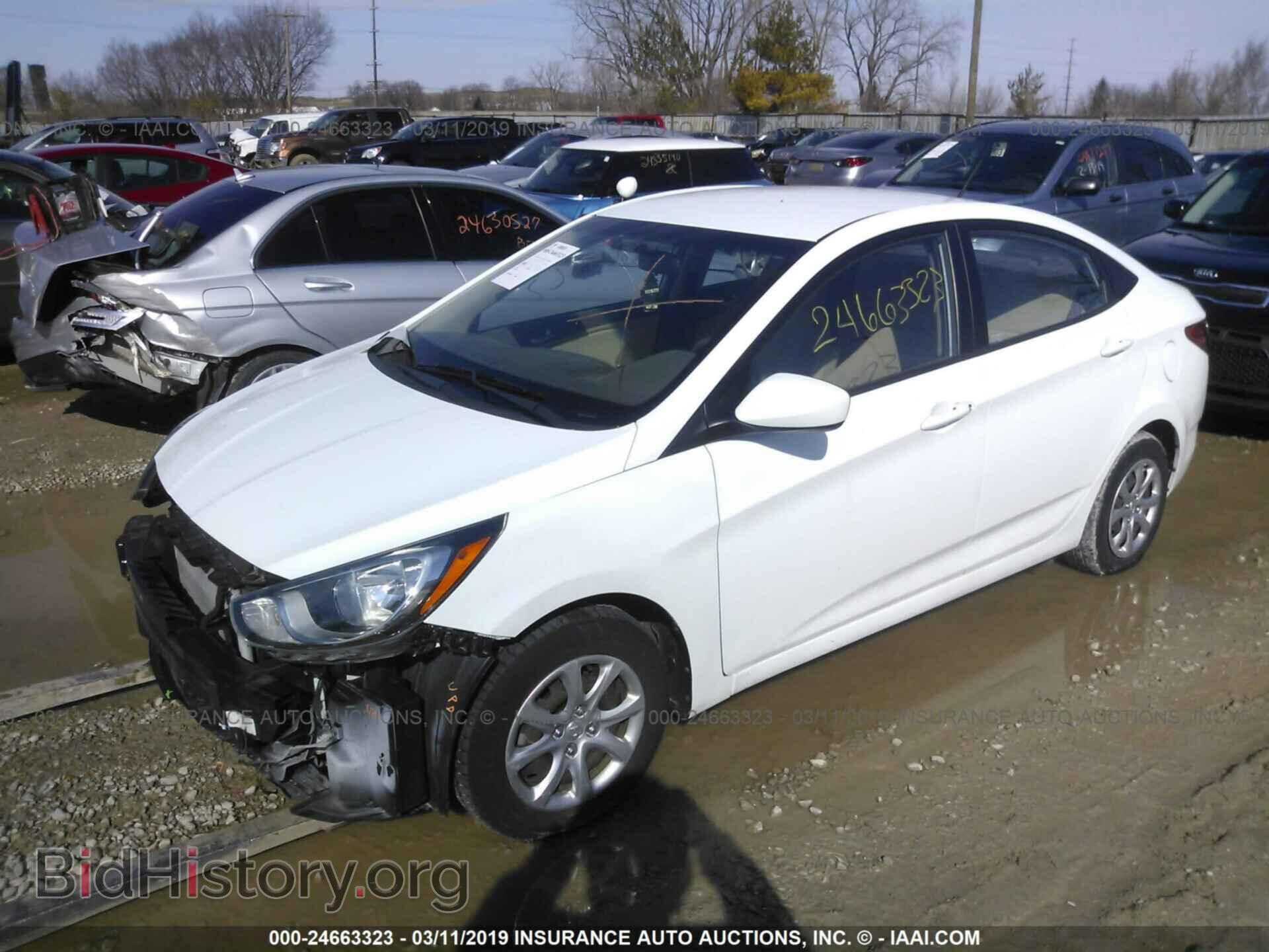 2014 HYUNDAI ACCENT - VIN: KMHCT4AE0EU751665 - Фото 2