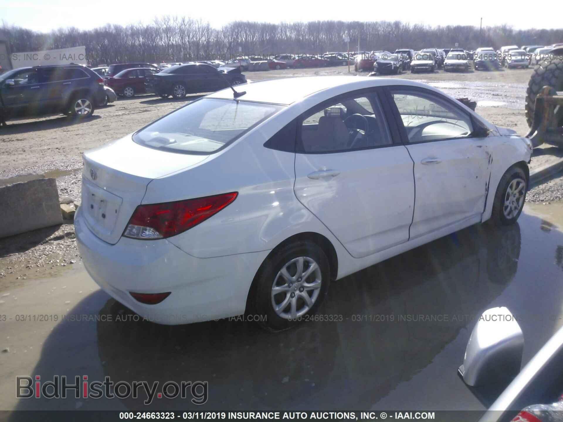 2014 HYUNDAI ACCENT - VIN: KMHCT4AE0EU751665 - Фото 4