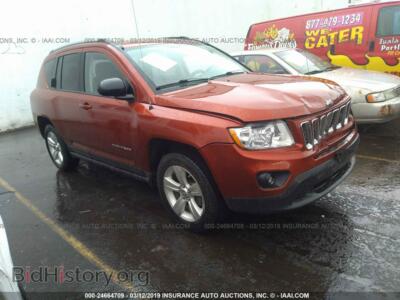 2012 Jeep COMPASS Sport, orange — VIN 1C4NJCBB3CD610233, IAAI