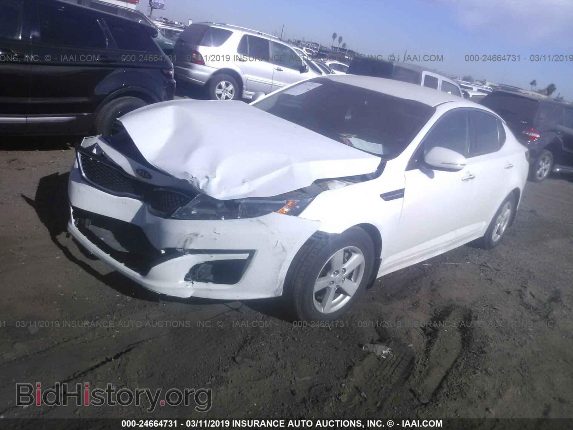 2014 KIA OPTIMA - VIN: KNAGM4A70E5524925 - Фото 2