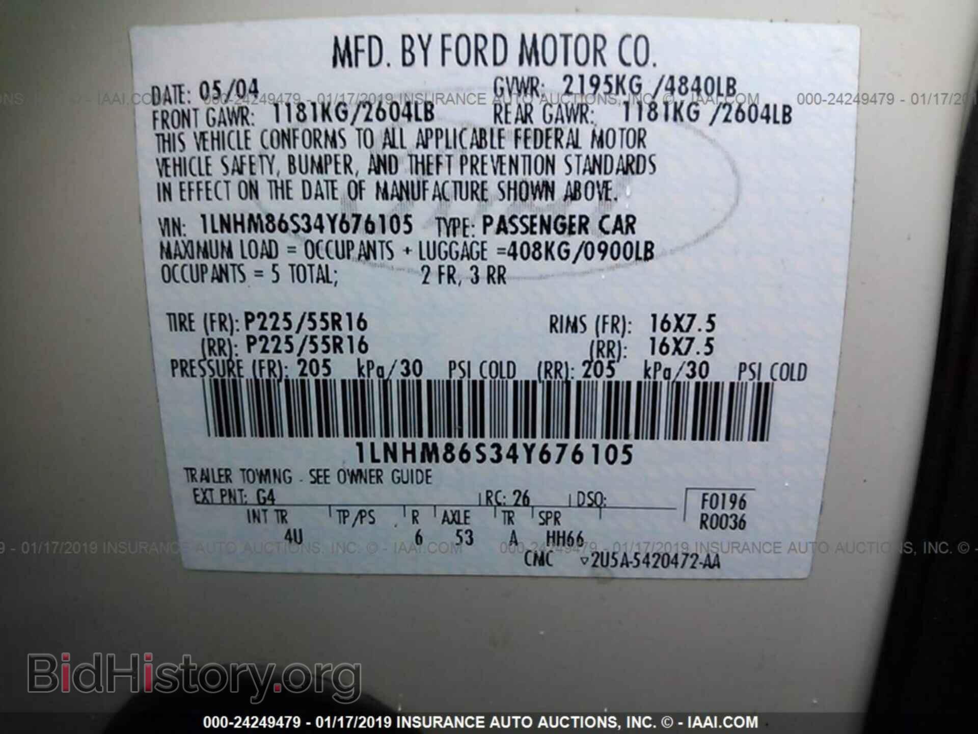 2004 LINCOLN LS - VIN: 1LNHM86S34Y676105 - Photo 9