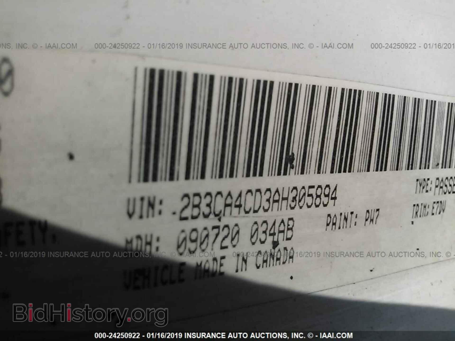 2010 DODGE CHARGER - VIN: 2B3CA4CD3AH305894 - Фото 9
