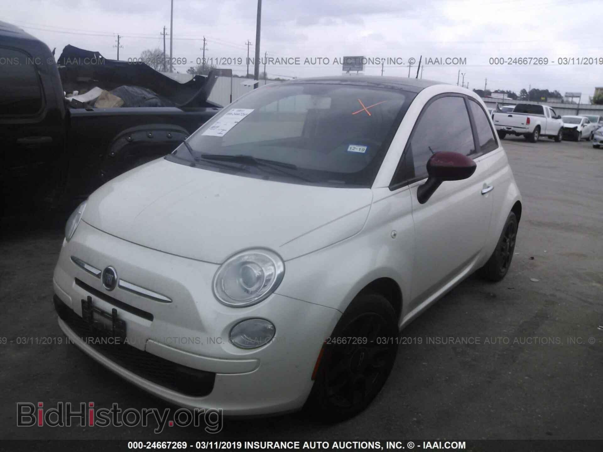 2012 FIAT 500 - VIN: 3C3CFFAR6CT335352 - Фото 2