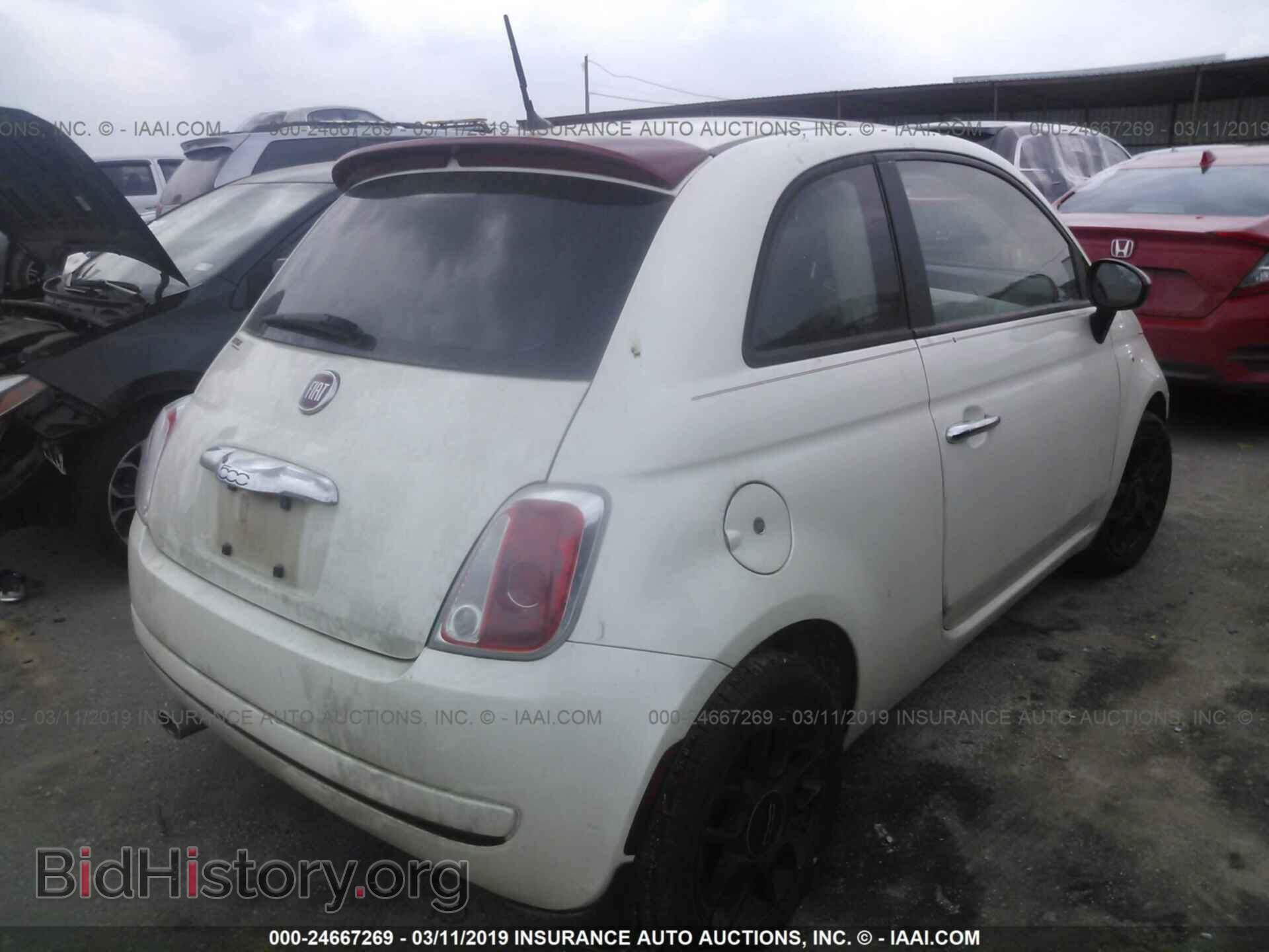 2012 FIAT 500 - VIN: 3C3CFFAR6CT335352 - Фото 4