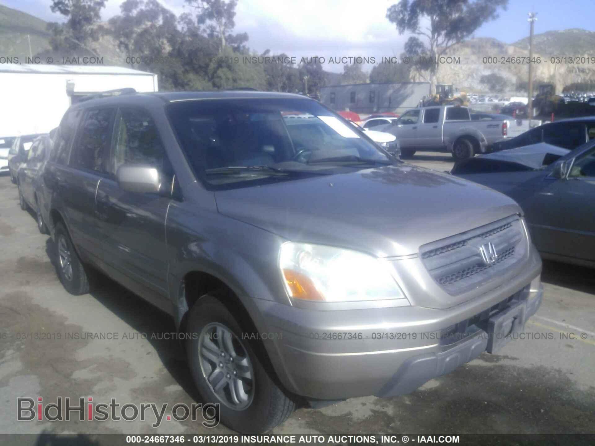 Photo 5FNYF18655B035979 - HONDA PILOT 2005
