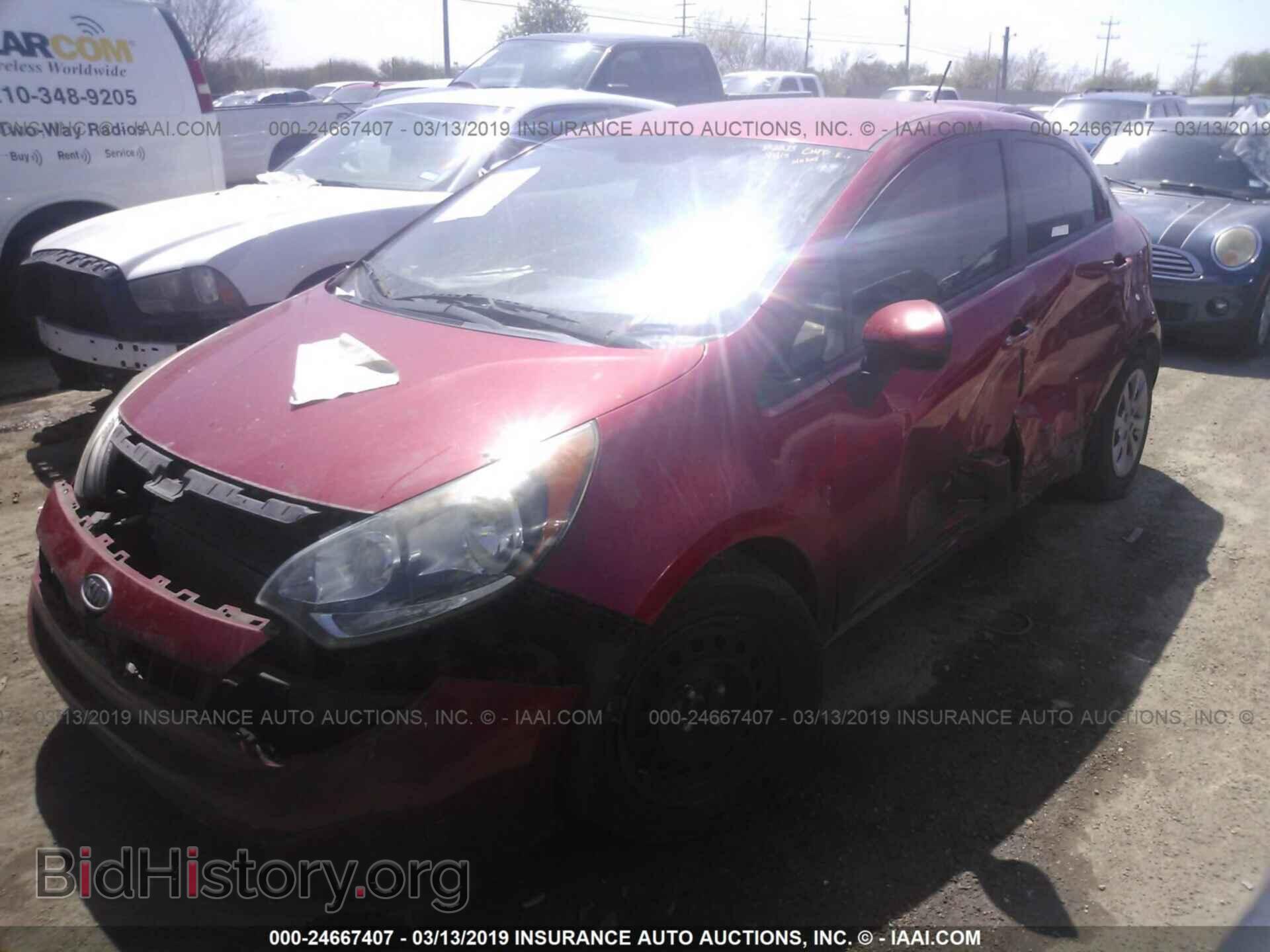 2012 KIA RIO - VIN: KNADM5A33C6019653 - Фото 2