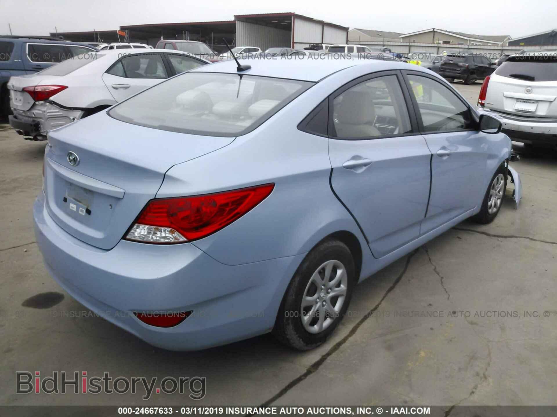 2013 HYUNDAI ACCENT - VIN: KMHCT4AE7DU483227 - Фото 4