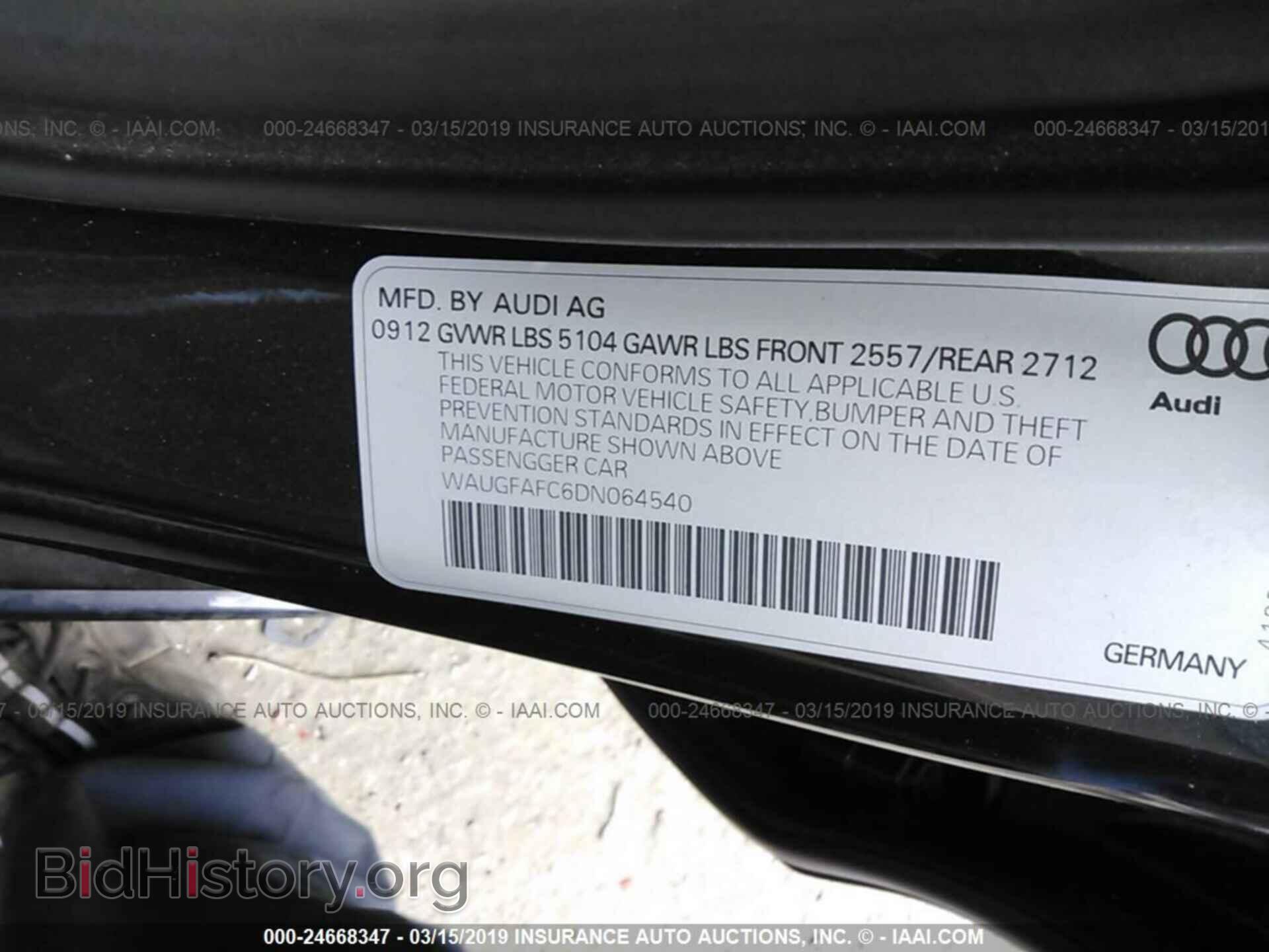 2013 AUDI A6 - VIN: WAUGFAFC6DN064540 - Photo 9