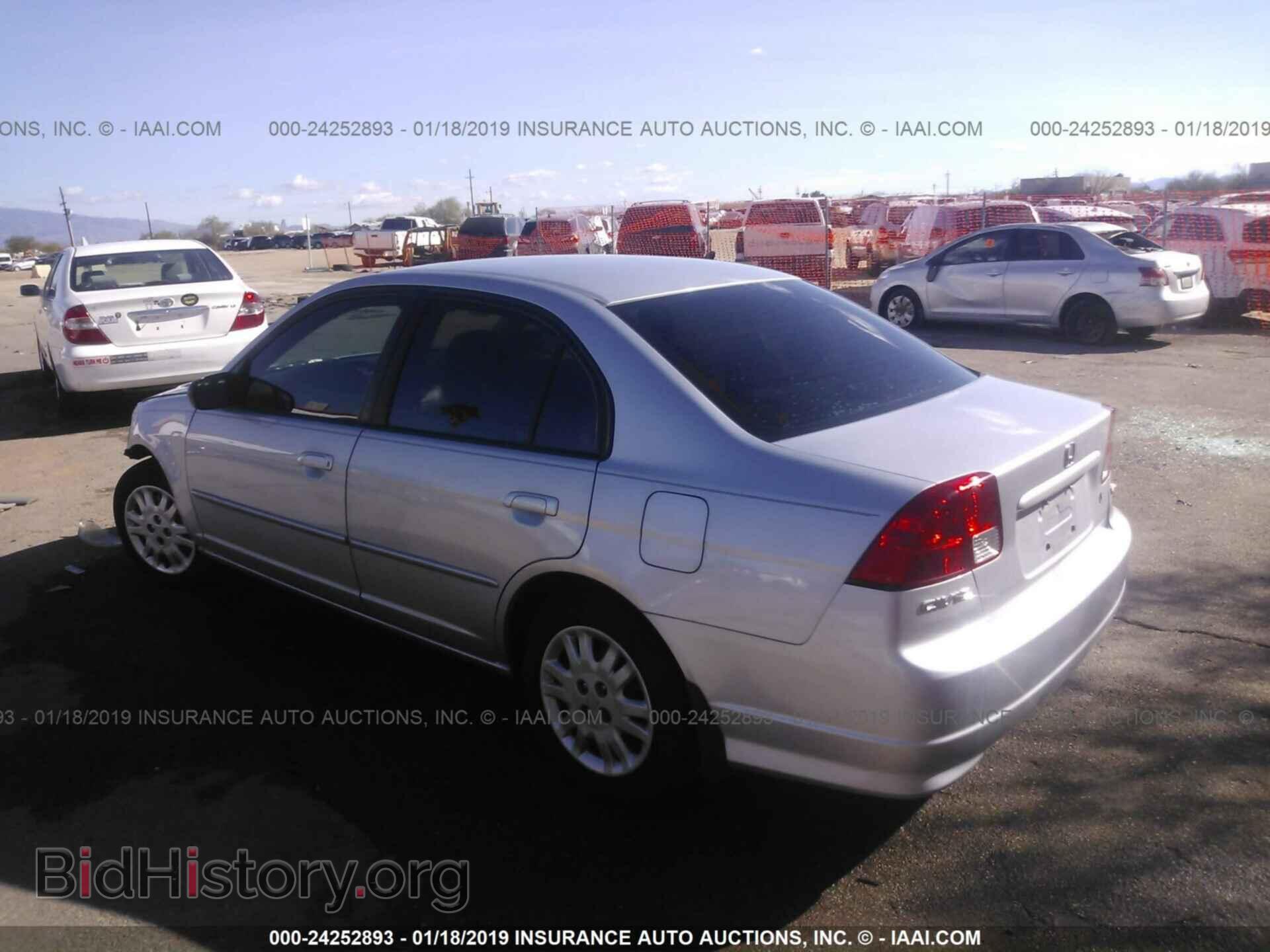 2005 HONDA CIVIC - VIN: 1HGES16545L013270 - Фото 3