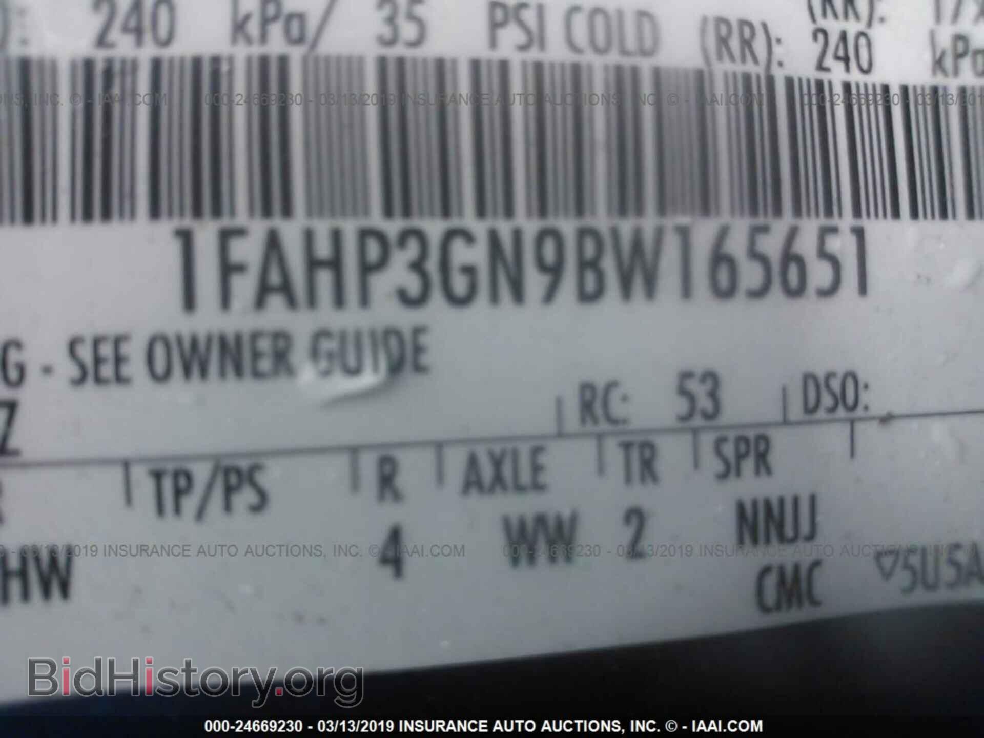 2011 FORD FOCUS - VIN: 1FAHP3GN9BW165651 - Фото 9