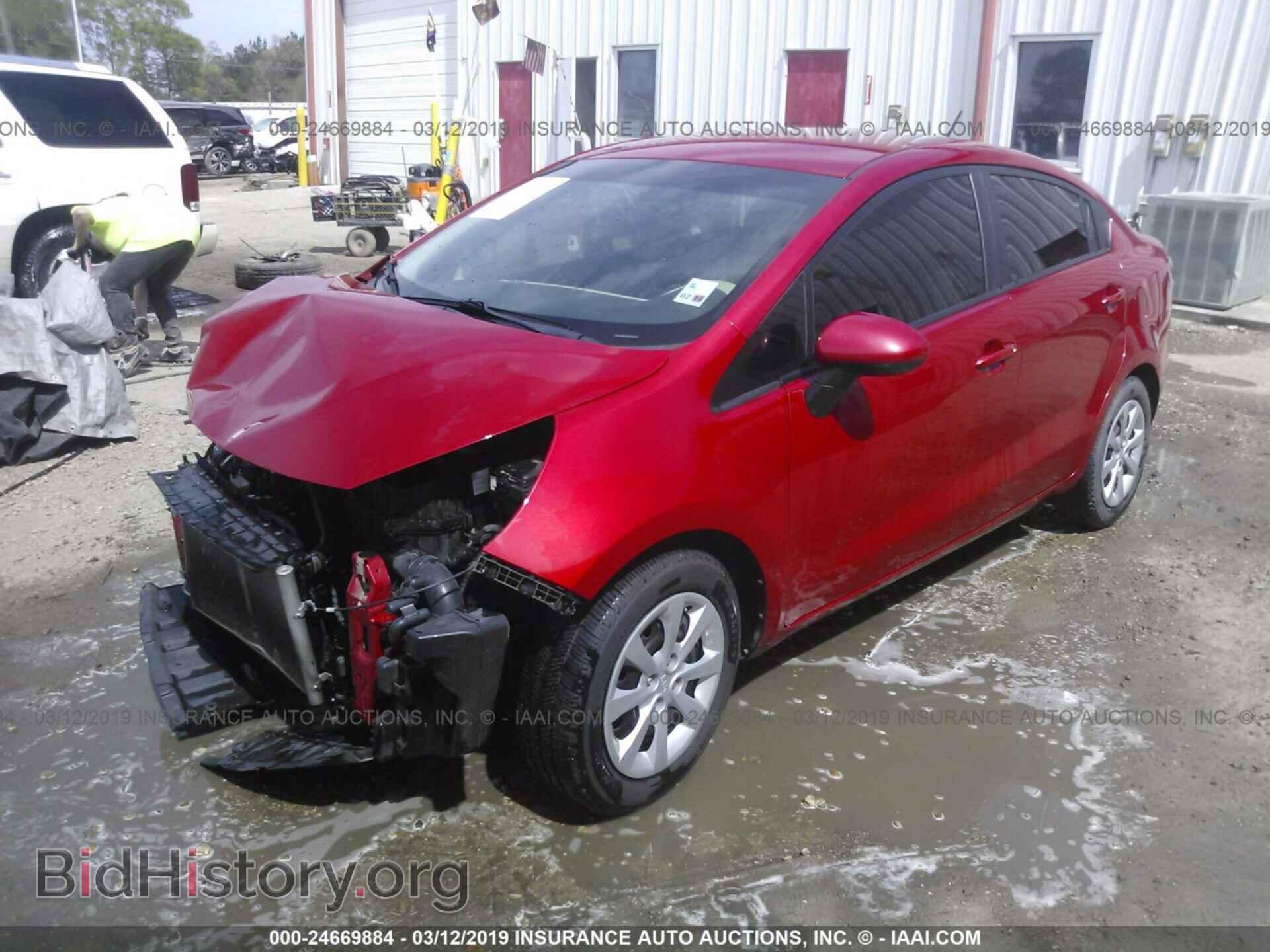 2013 KIA RIO - VIN: KNADM4A35D6267124 - Фото 2