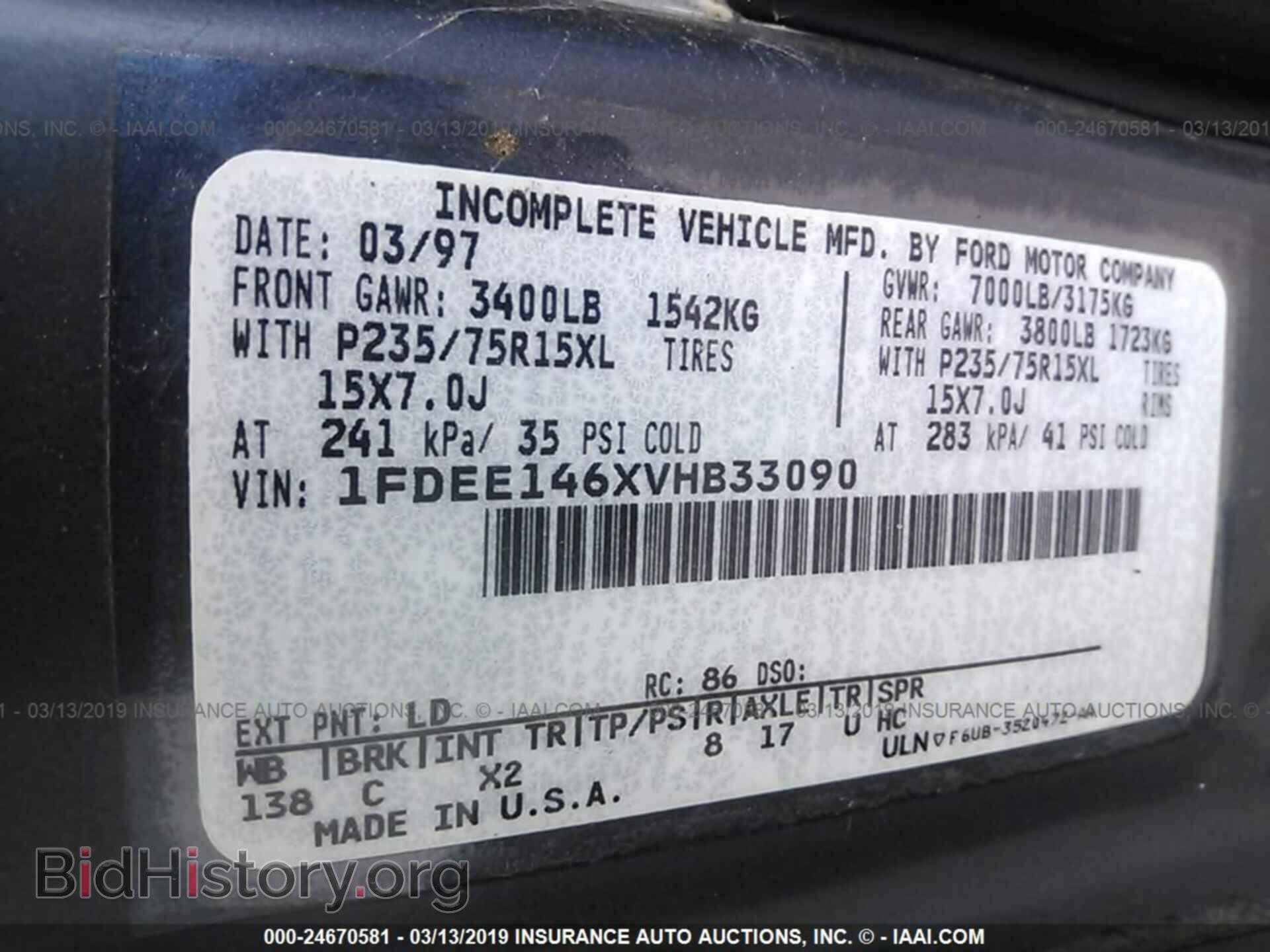 1997 FORD ECONOLINE - VIN: 1FDEE146XVHB33090 - Photo 9