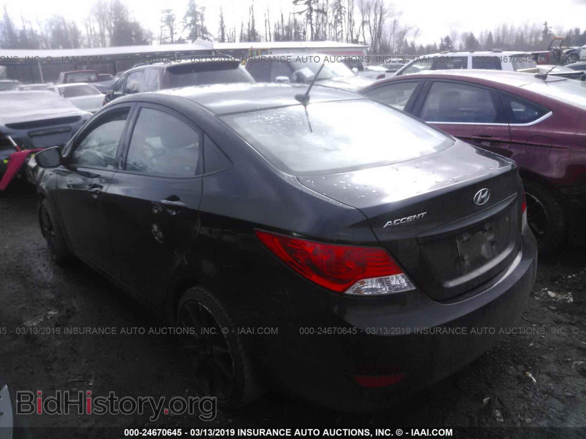 2012 HYUNDAI ACCENT - VIN: KMHCU4AE6CU167233 - Фото 3