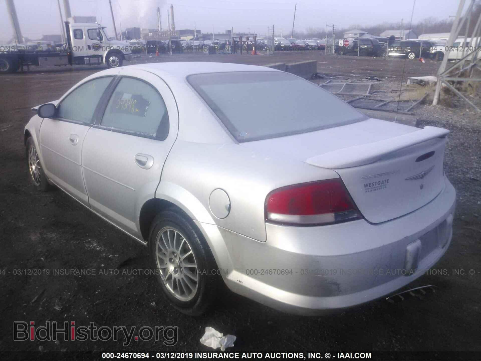 2004 CHRYSLER SEBRING - VIN: 1C3EL46X54N291648 - Фото 3