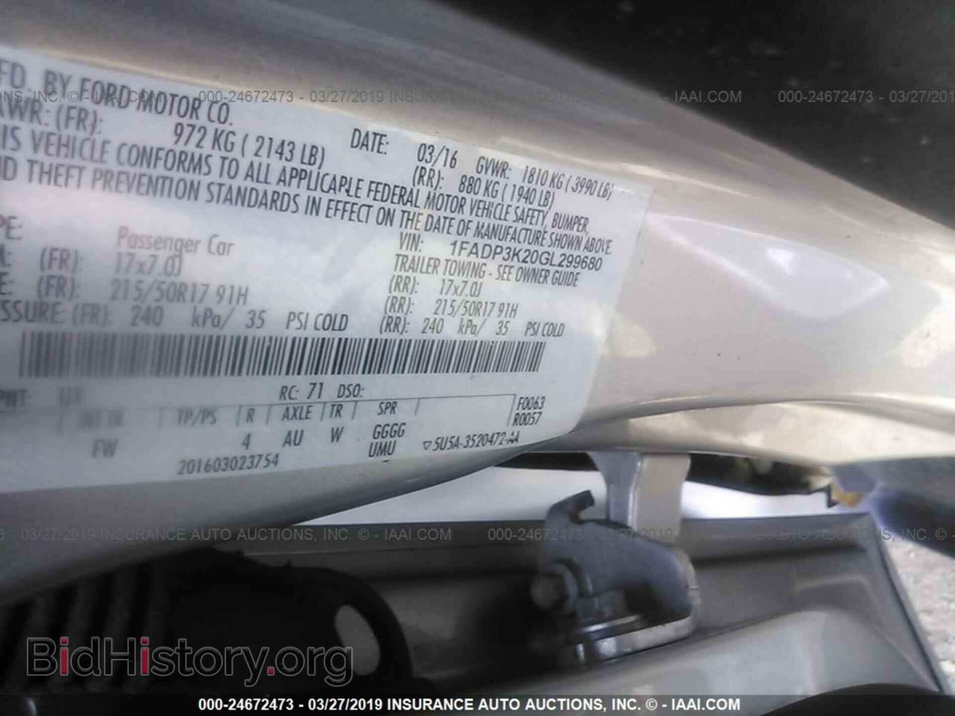 2016 FORD FOCUS - VIN: 1FADP3K20GL299680 - Photo 9