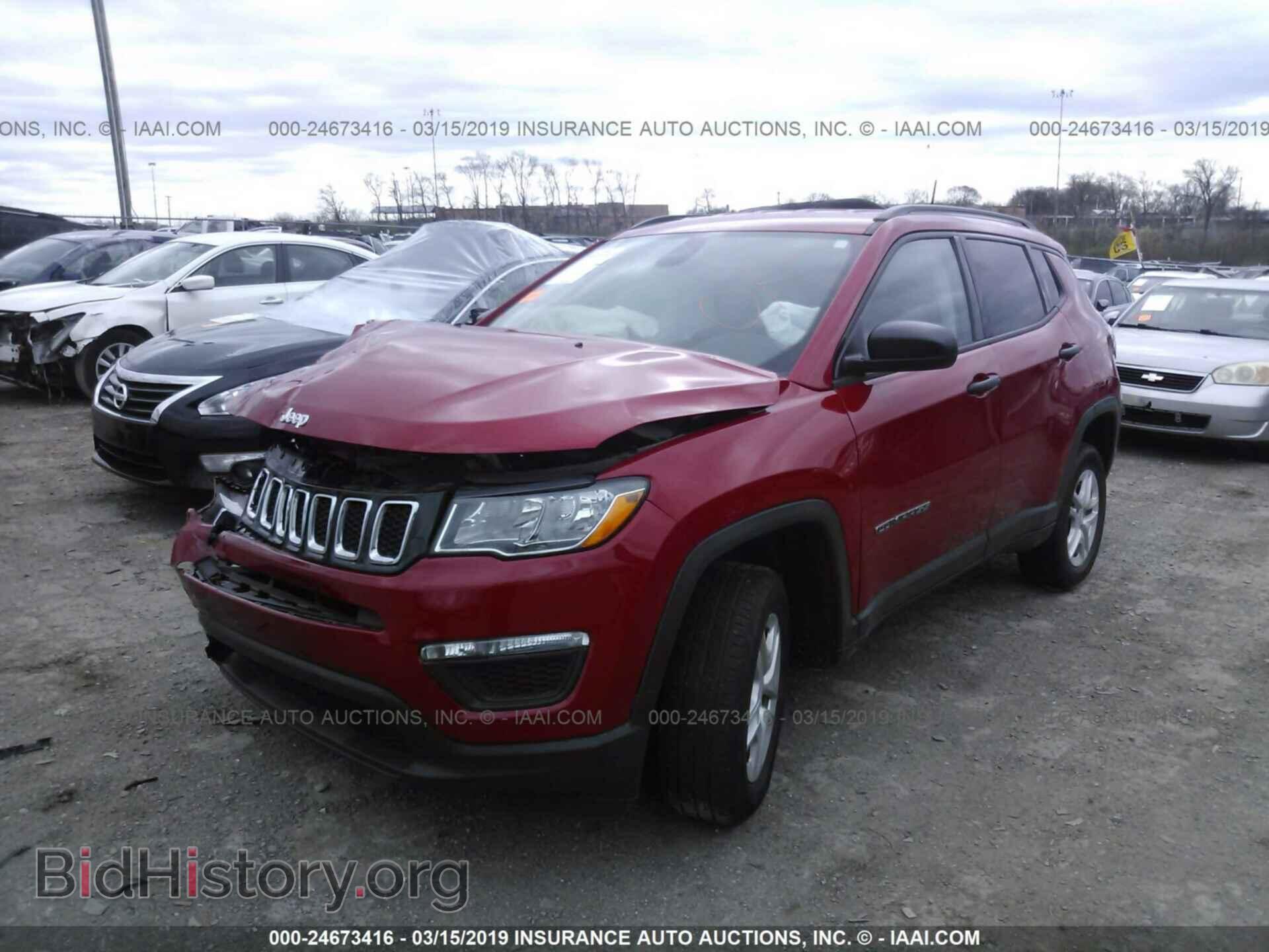 2018 JEEP COMPASS - VIN: 3C4NJDAB2JT191886 - Фото 2