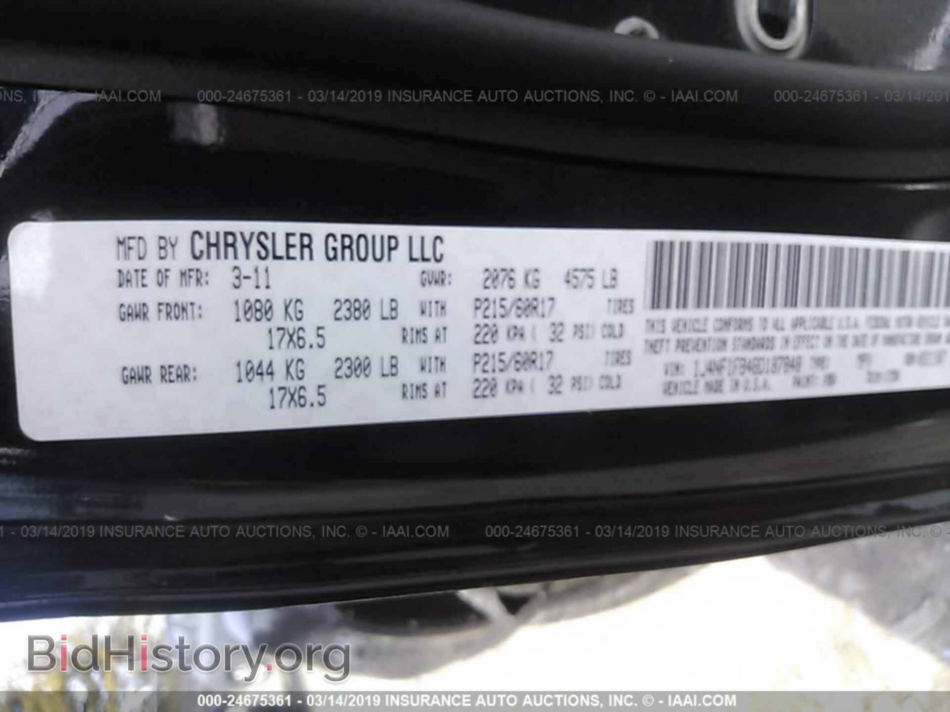 2011 JEEP COMPASS - VIN: 1J4NF1FB4BD187848 - Фото 9