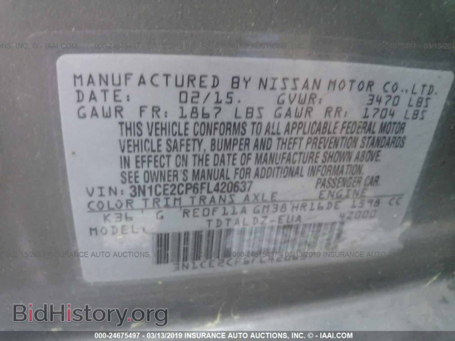 2015 NISSAN VERSA NOTE - VIN: 3N1CE2CP6FL420637 - Photo 9