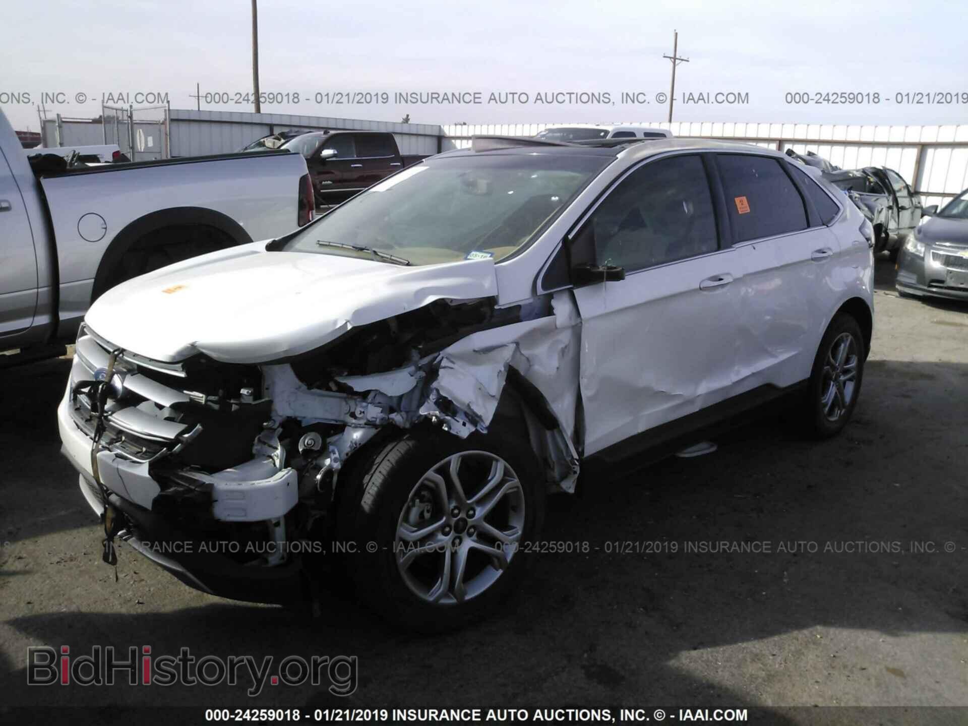 2015 FORD EDGE - VIN: 2FMTK3K88FBB08882 - Фото 2