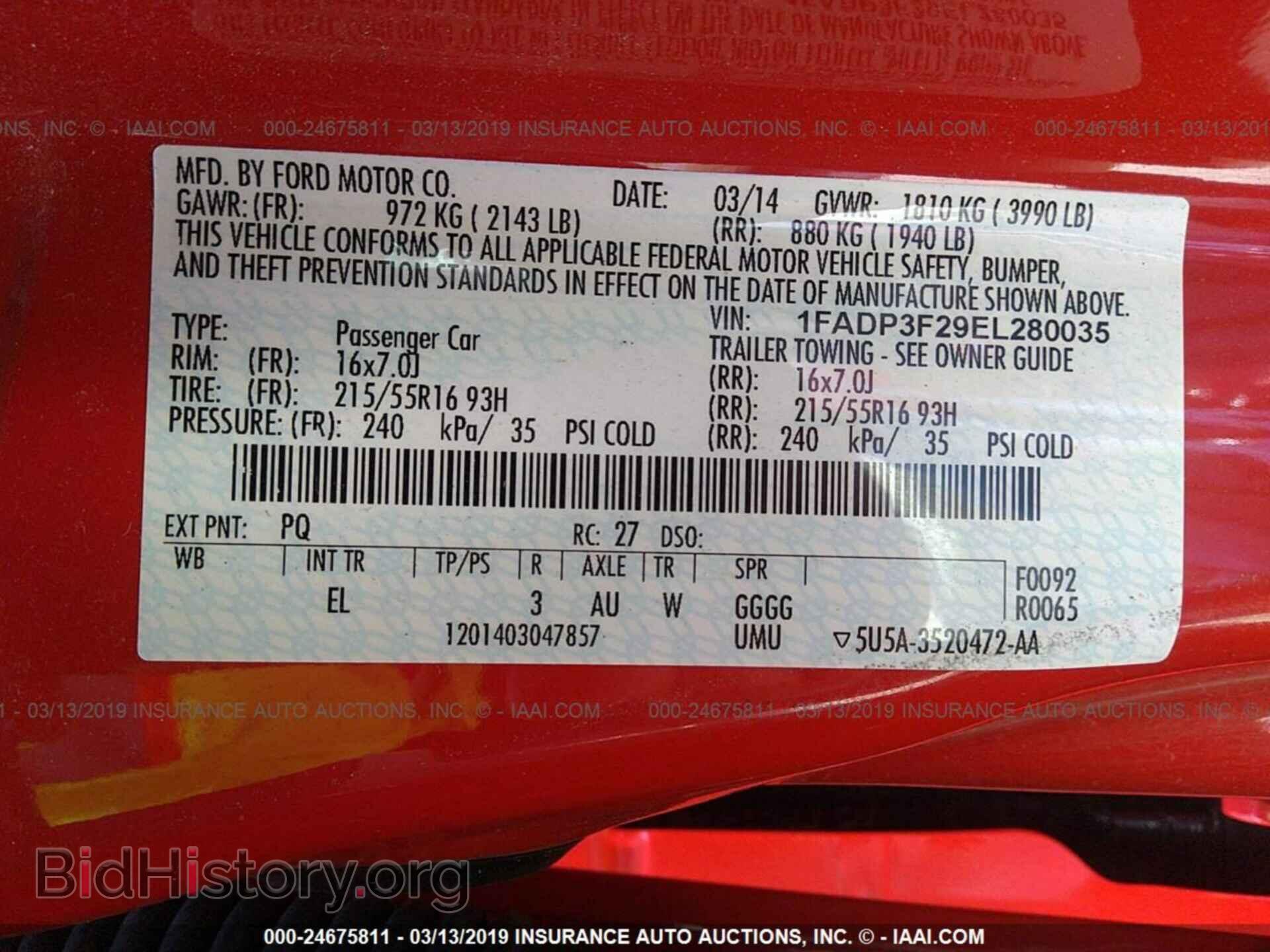 2014 FORD FOCUS - VIN: 1FADP3F29EL280035 - Photo 9