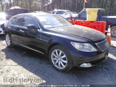 2007 Lexus LS 460, черный — VIN JTHBL46F875033178, IAAI