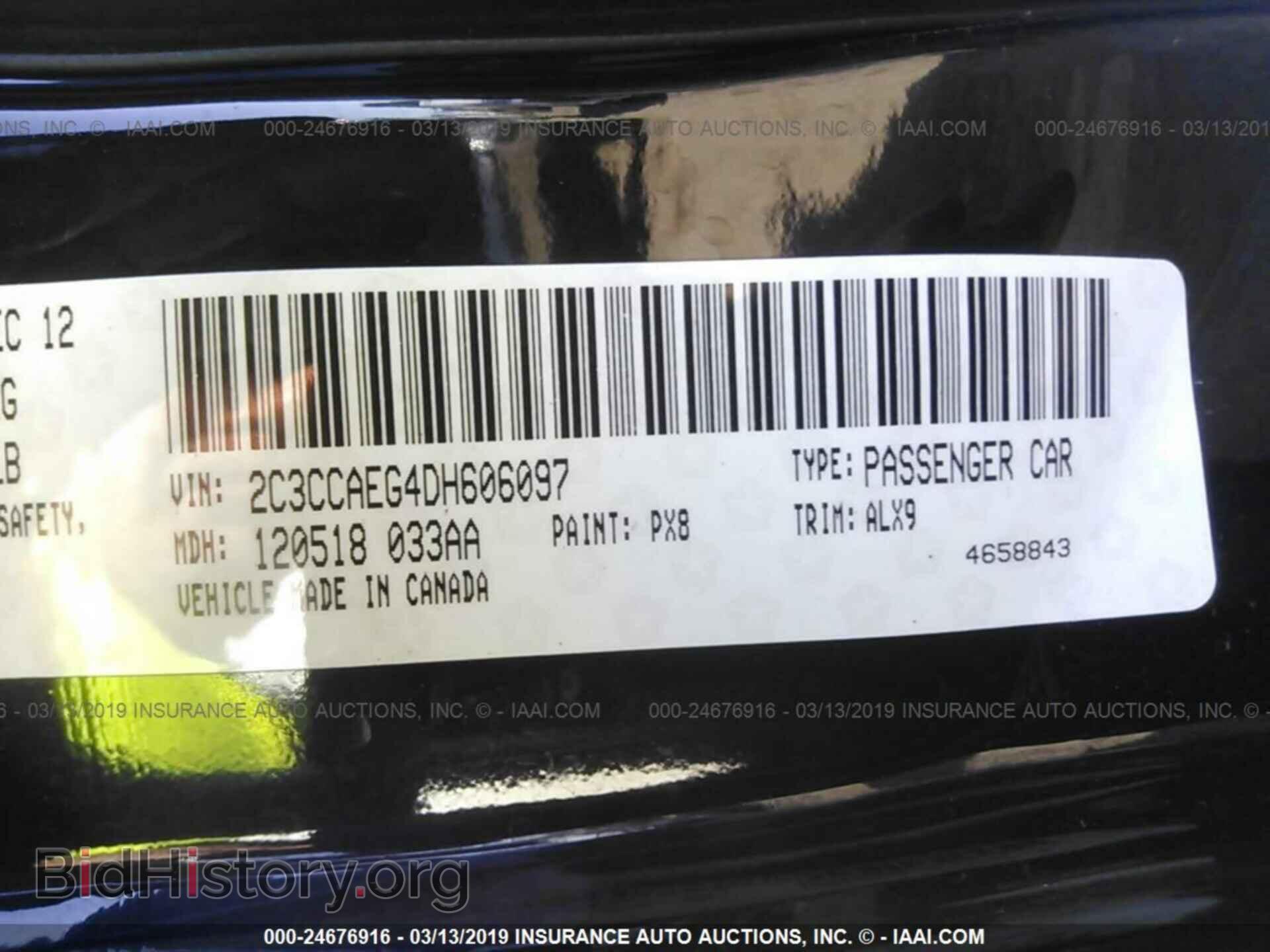 2013 CHRYSLER 300C - VIN: 2C3CCAEG4DH606097 - Фото 9