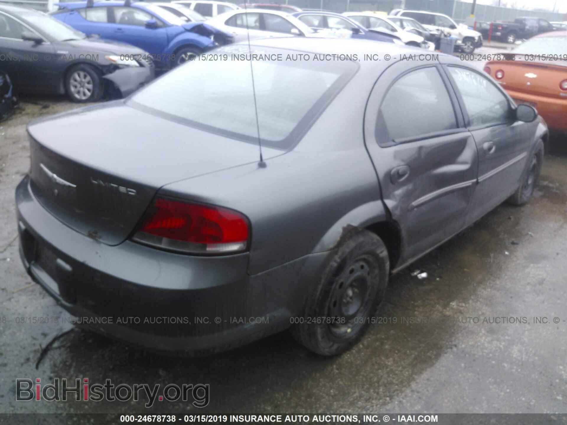 2004 CHRYSLER SEBRING - VIN: 1C3EL66R54N345320 - Фото 4
