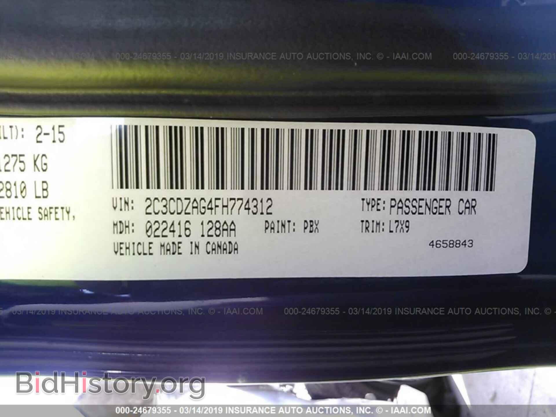 2015 DODGE CHALLENGER - VIN: 2C3CDZAG4FH774312 - Photo 9