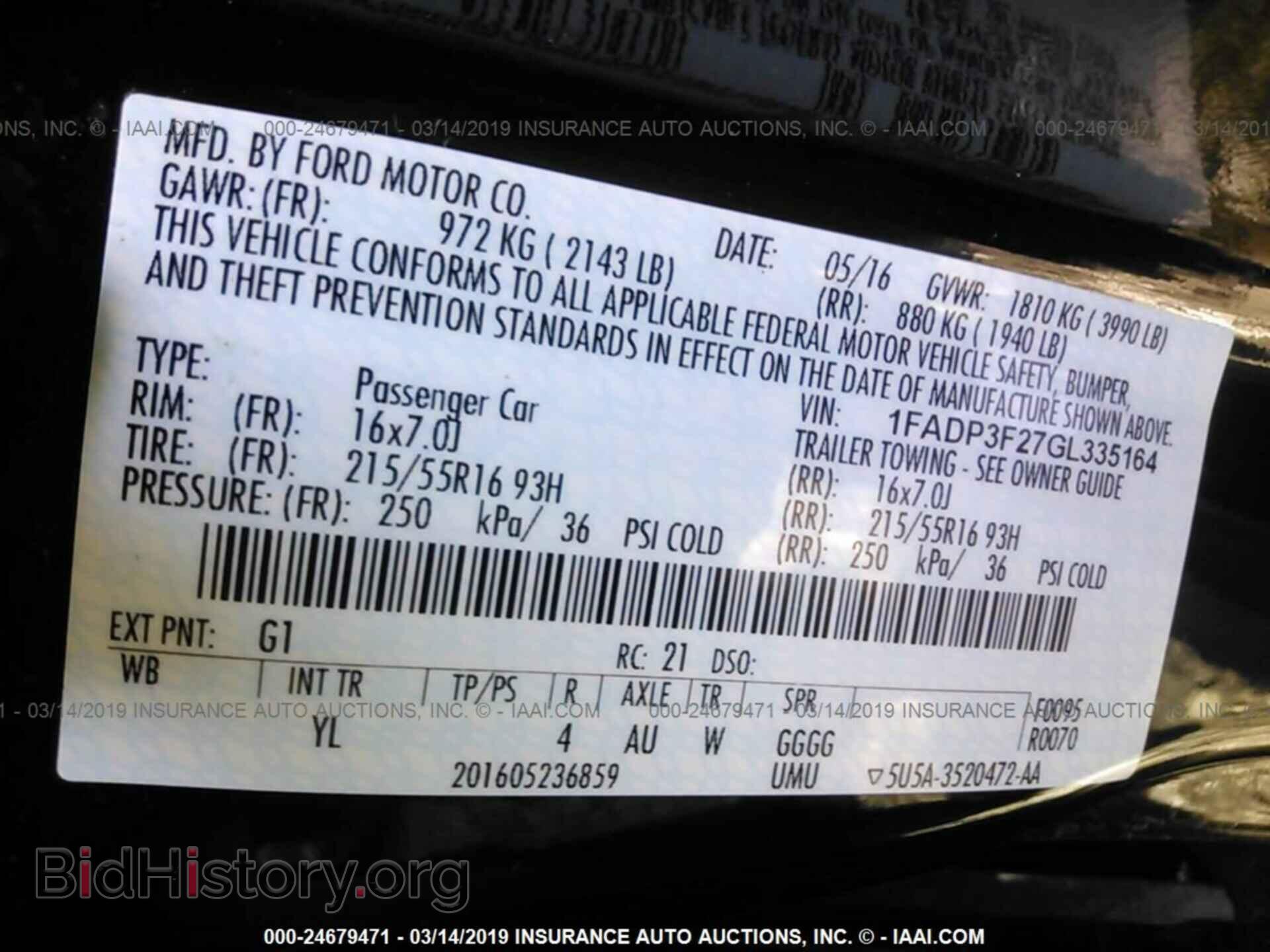 2016 FORD FOCUS - VIN: 1FADP3F27GL335164 - Photo 9