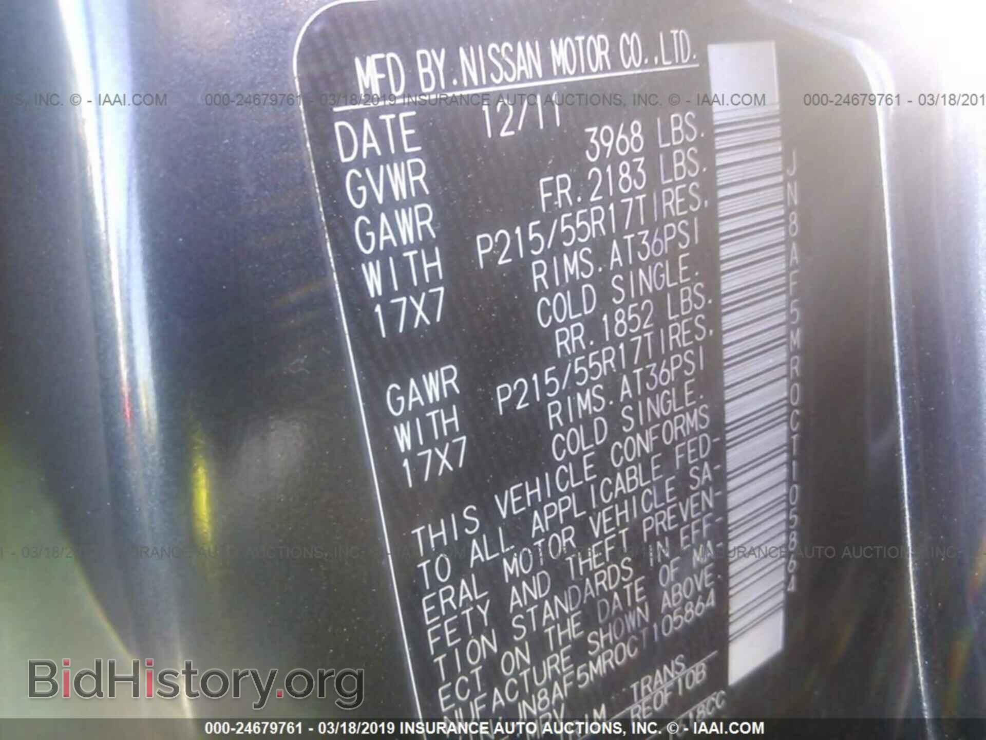 2012 NISSAN JUKE - VIN: JN8AF5MR0CT105864 - Фото 9