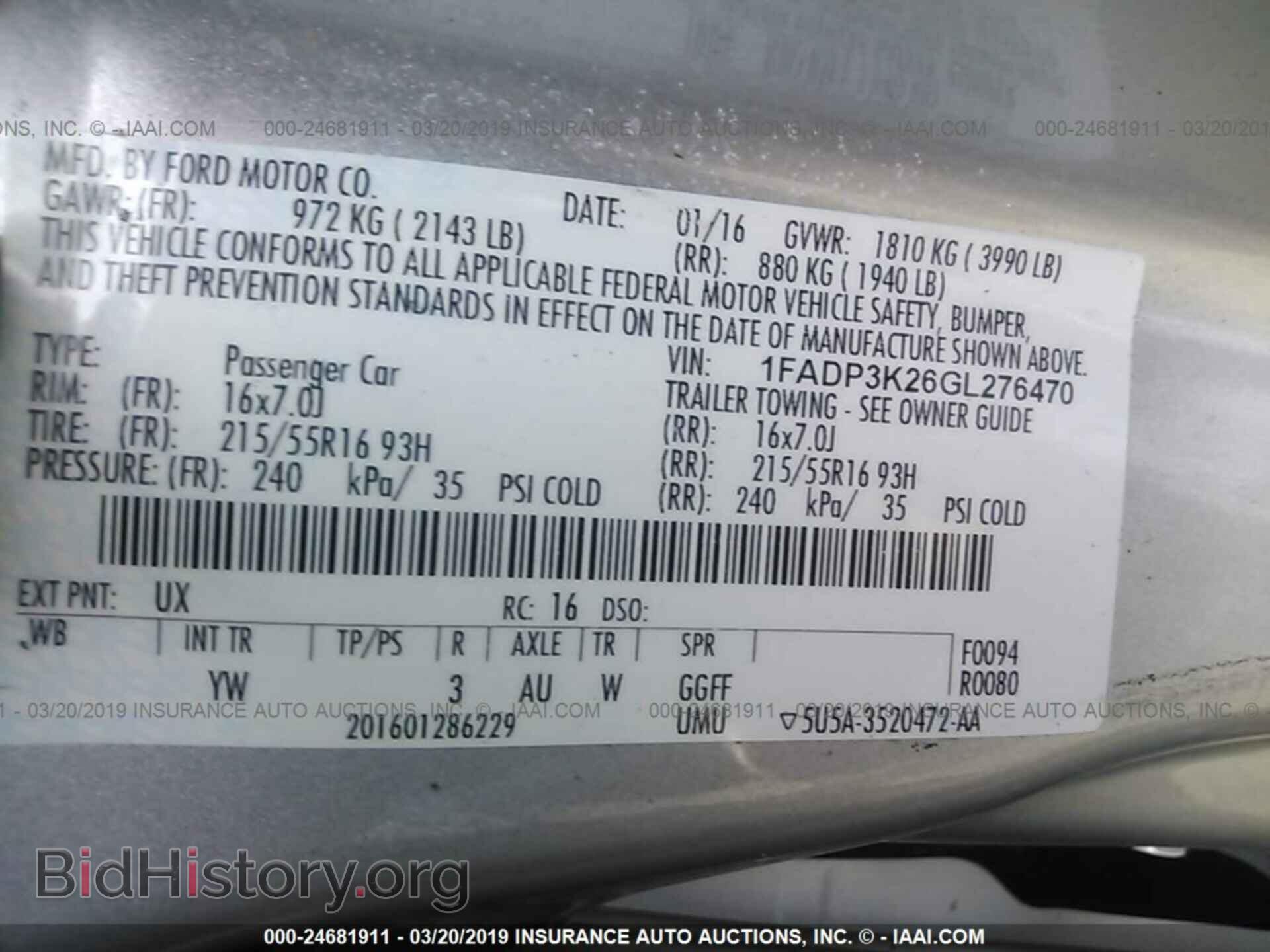 2016 FORD FOCUS - VIN: 1FADP3K26GL276470 - Photo 9