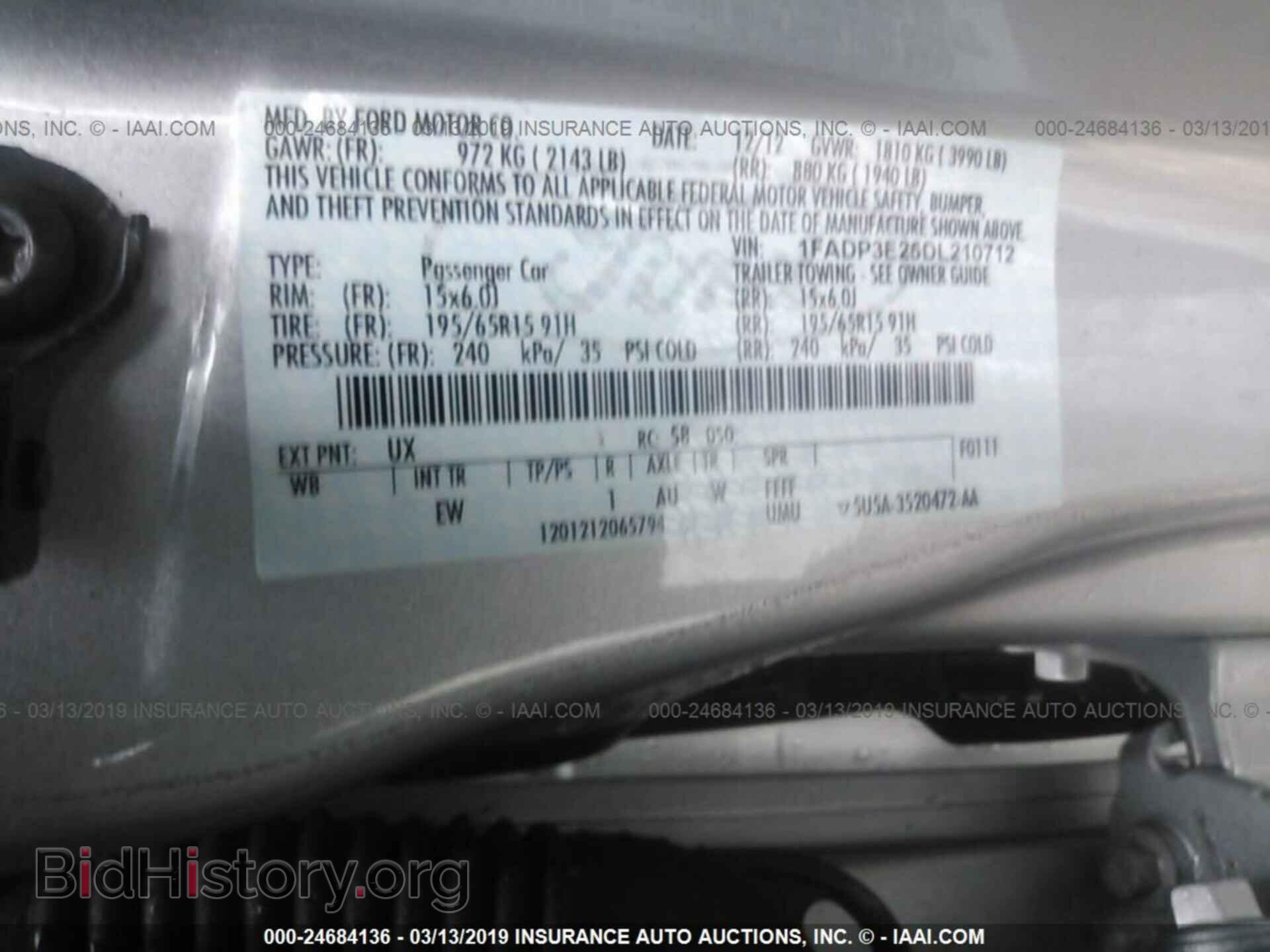 2013 FORD FOCUS - VIN: 1FADP3E25DL210712 - Фото 9