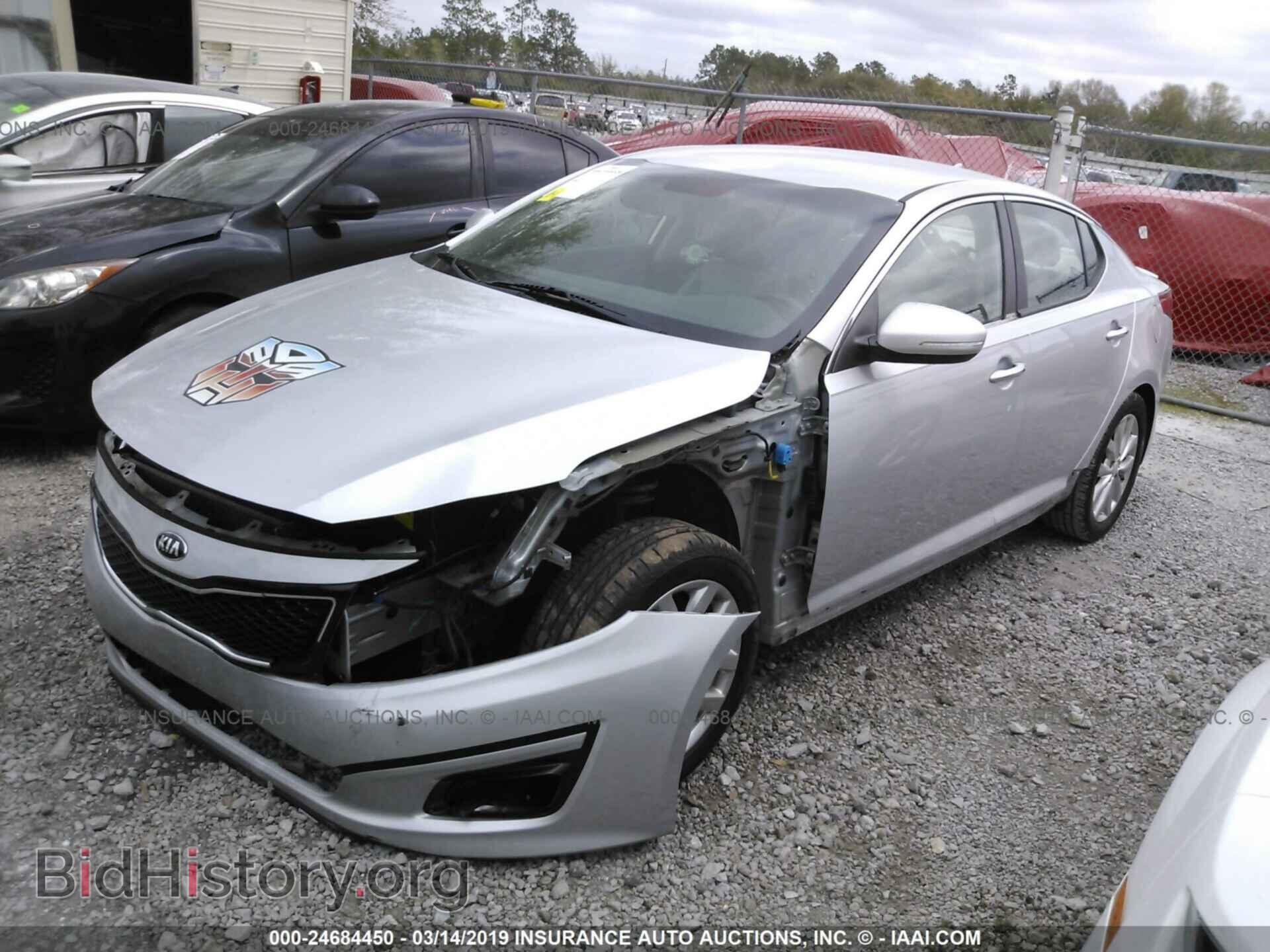 2014 KIA OPTIMA - VIN: 5XXGN4A73EG308949 - Фото 2