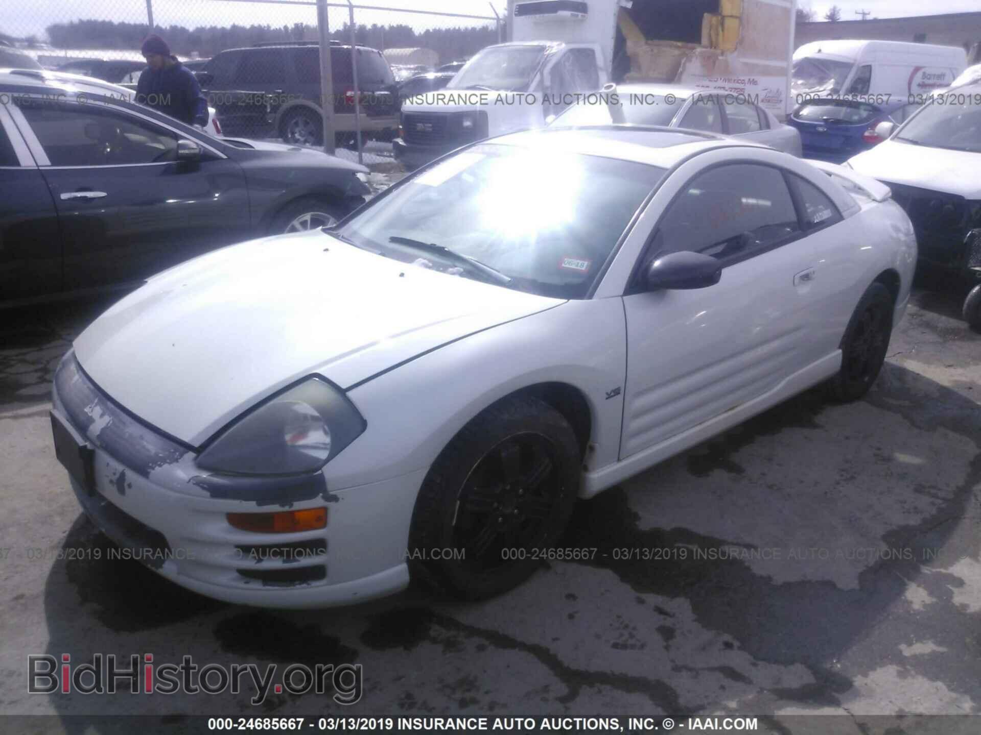 2001 MITSUBISHI ECLIPSE - VIN: 4A3AC54H81E042393 - Фото 2
